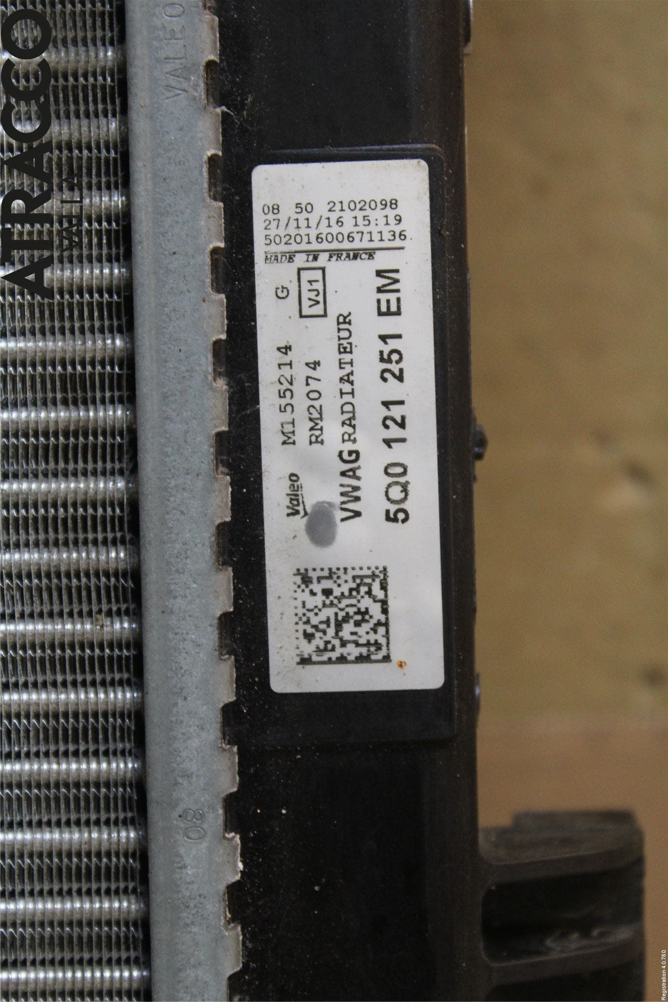 Volkswagen VW GOLF / E-GOLF VII 13-20 Kylare Man