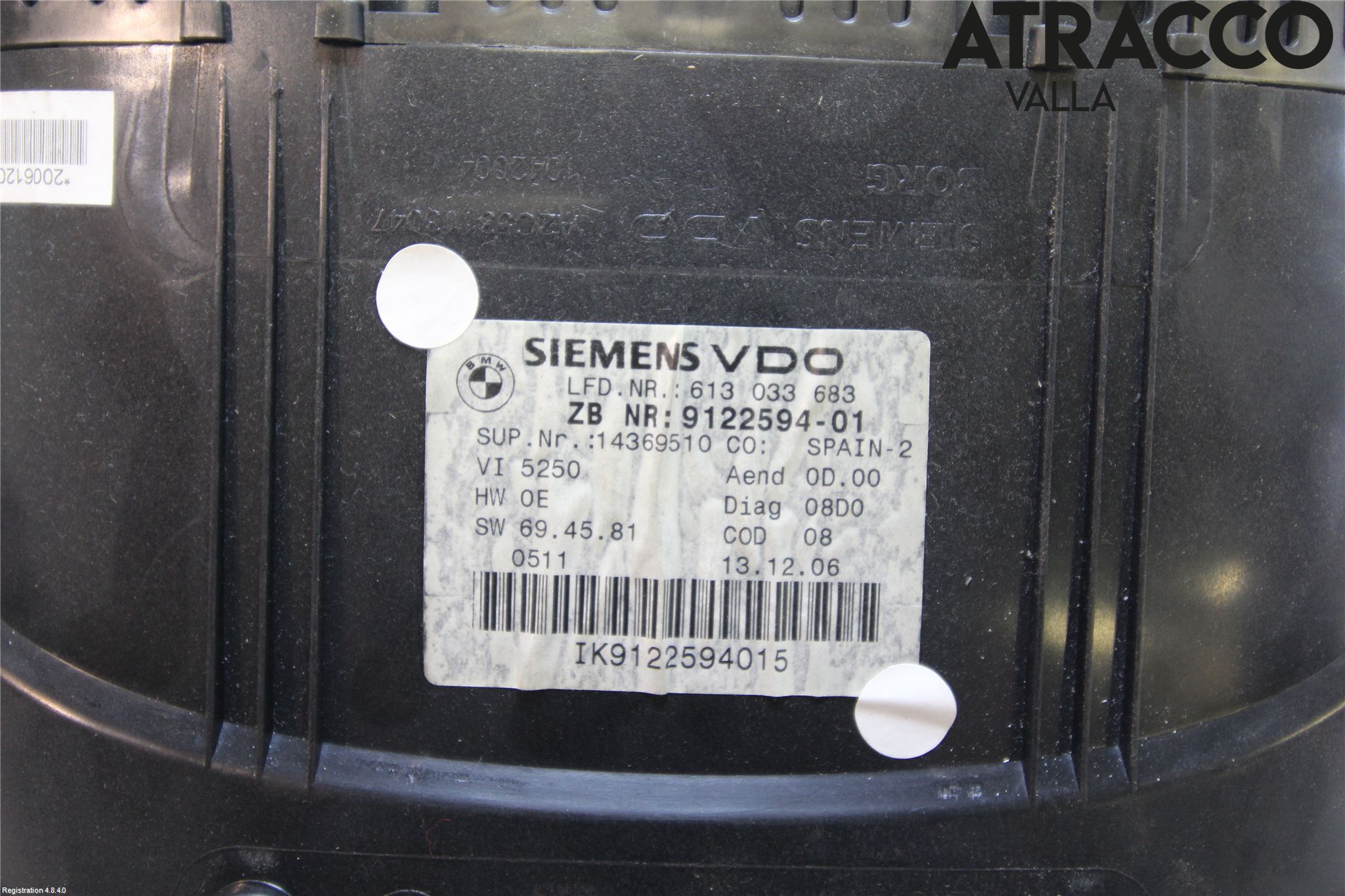 BMW 3 E90/91 SED/TOU 05-12 Instrument Komb