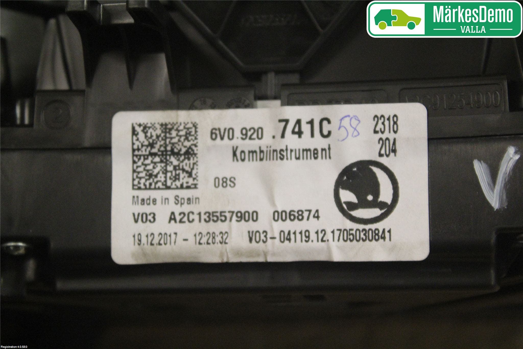 Skoda FABIA 15-21 Instrument Komb