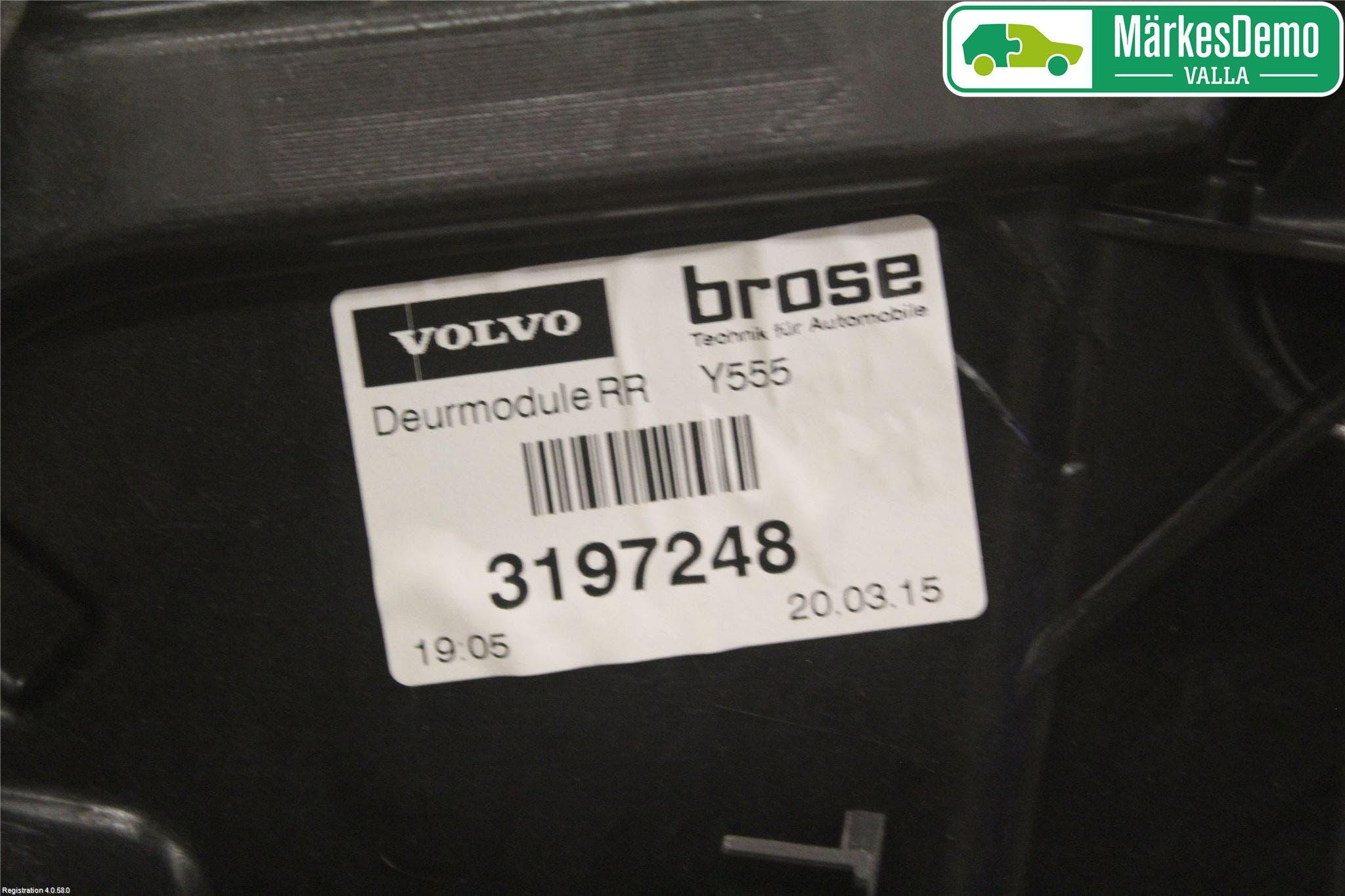 Volvo V40 12-19 Fönsterhiss El Kompl