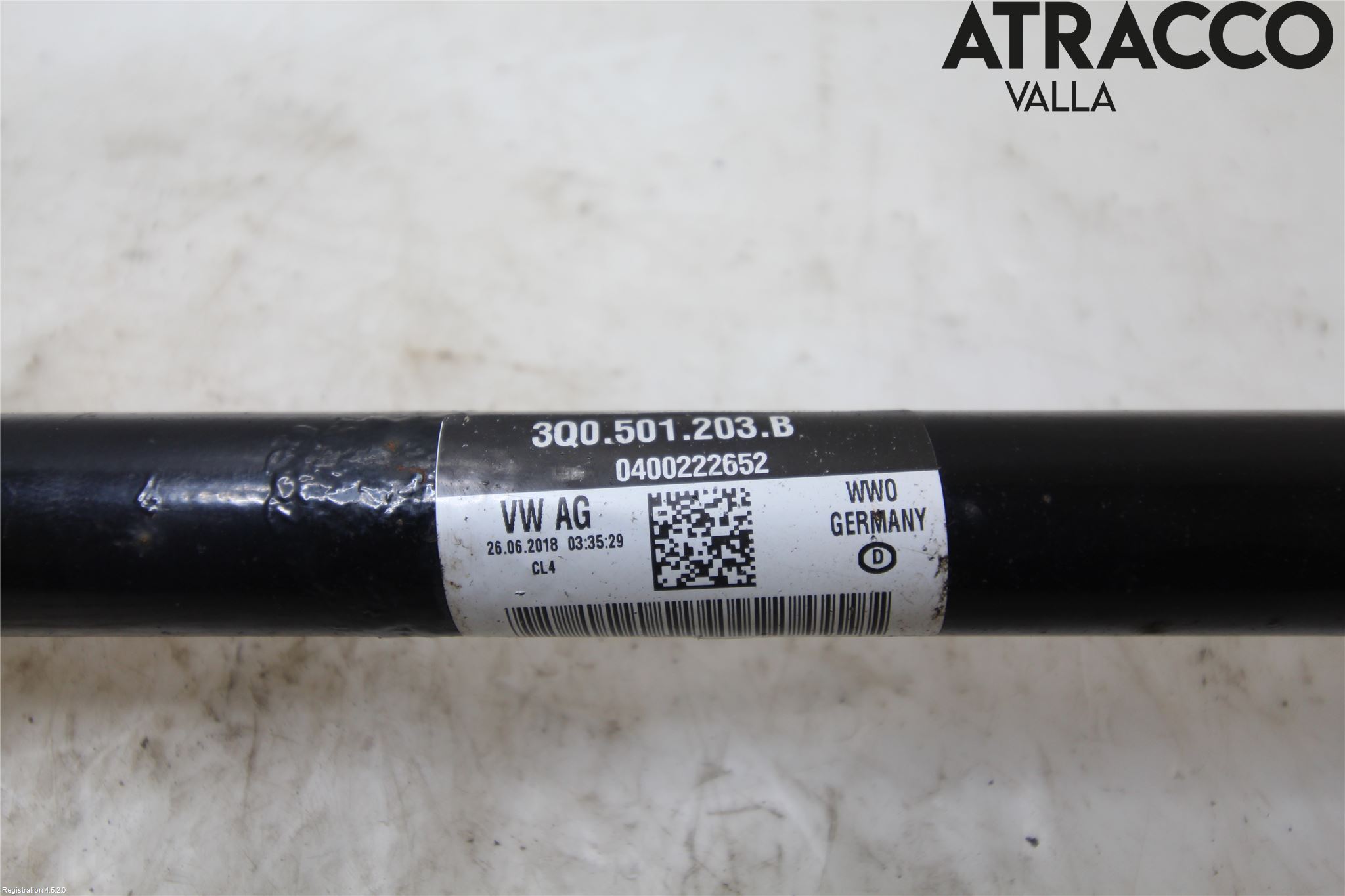 Volkswagen VW TIGUAN 16-24 Drivaxel Bak Vänster