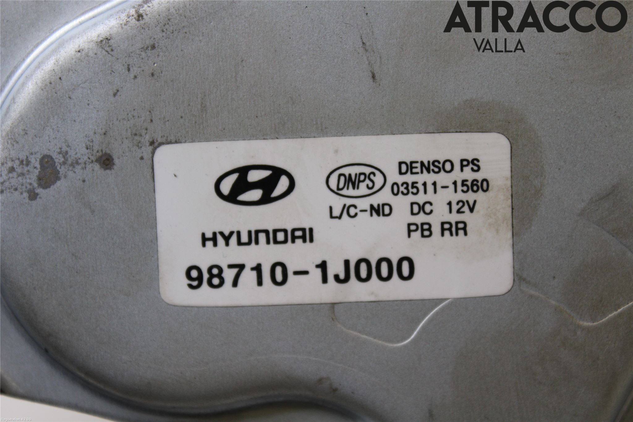 Hyundai i20 PB 09-14 Torkarmotor Baklucka