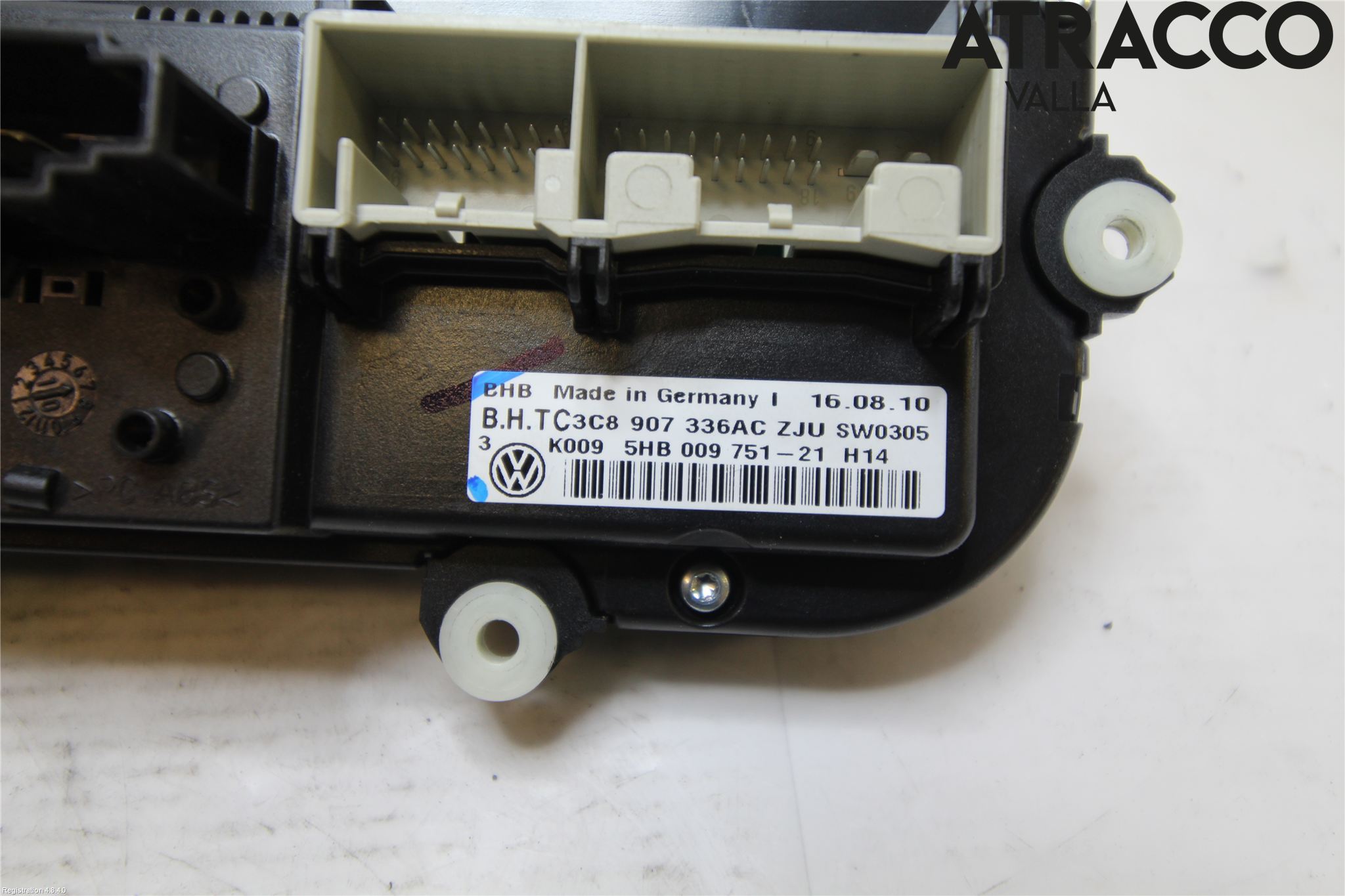 Volkswagen VW GOLF VI 09-13 Ac Styrenhet Ac Manöveren