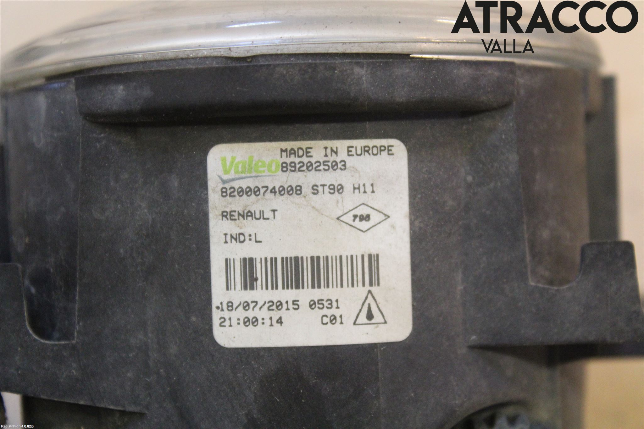 Renault SCÉNIC III / GRAND SCÉNIC 09-16 Dimljus-Varselljus Fram