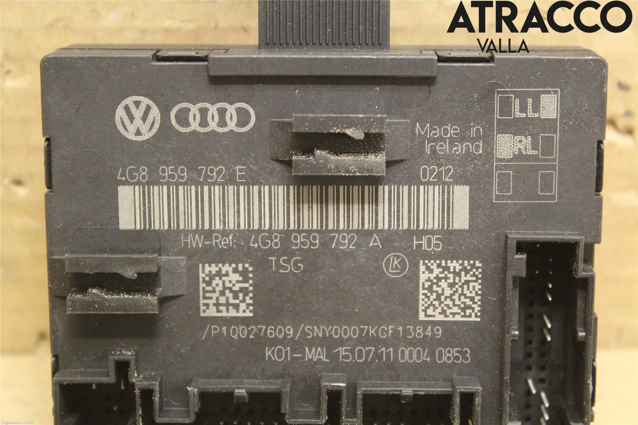 Audi A6/S6 4G 11-18 Styrenhet Dörr