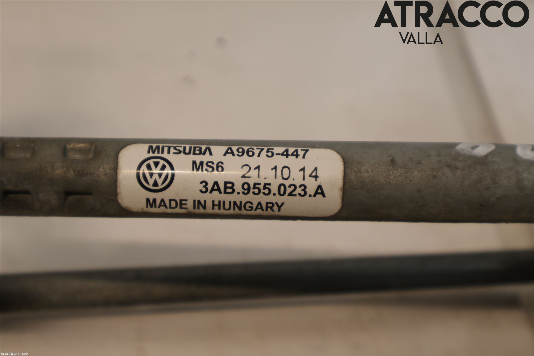 Volkswagen VW PASSAT 11-14 Torkarmekanism Vindruta