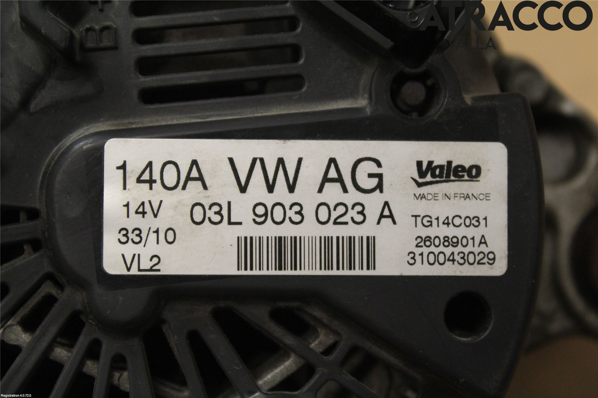 Volkswagen VW GOLF PLUS/CROSS GOLF 04-14 Generator