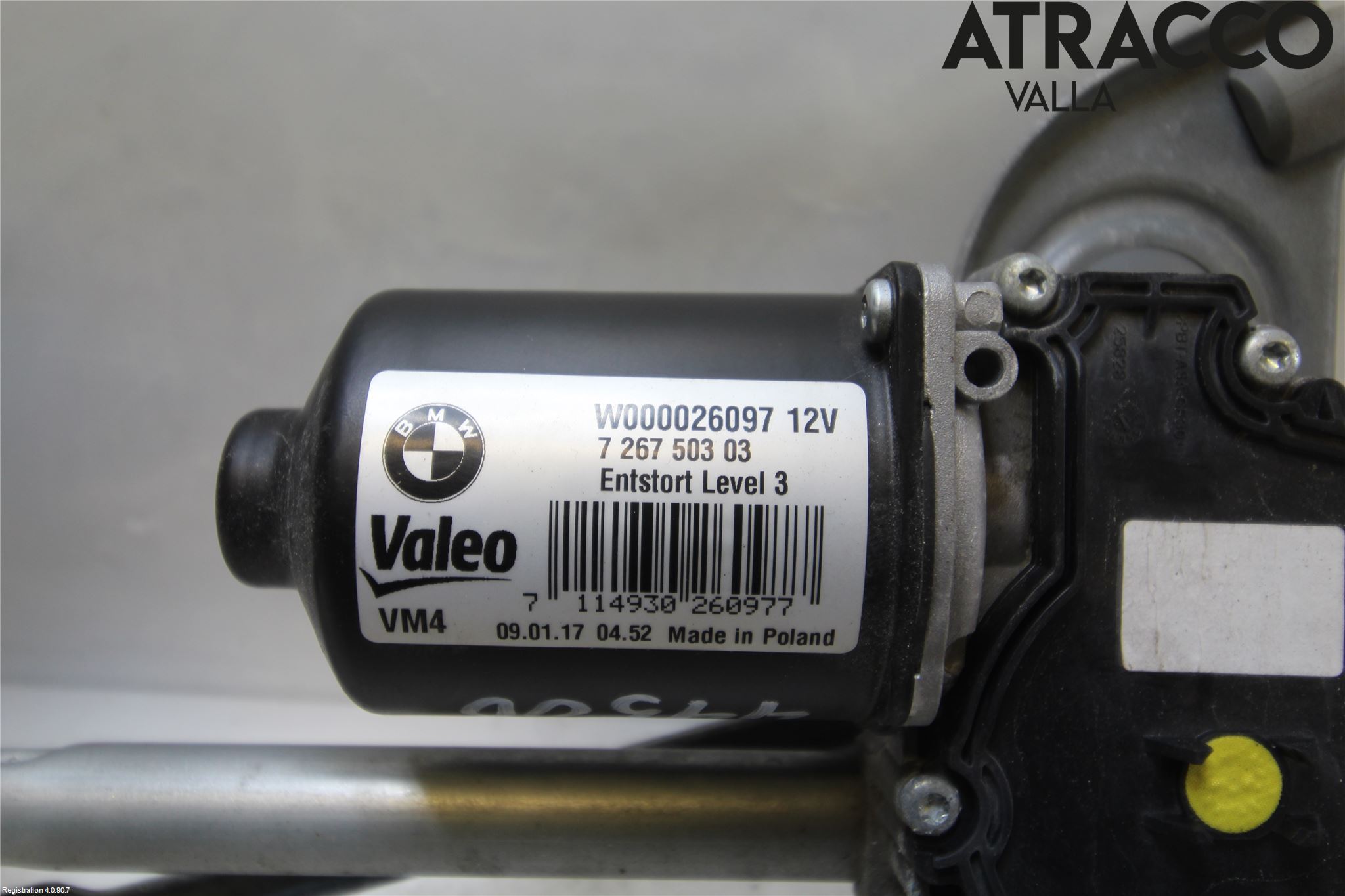 BMW 1 F20/F21 11-19 Torkarmekanism Vindruta
