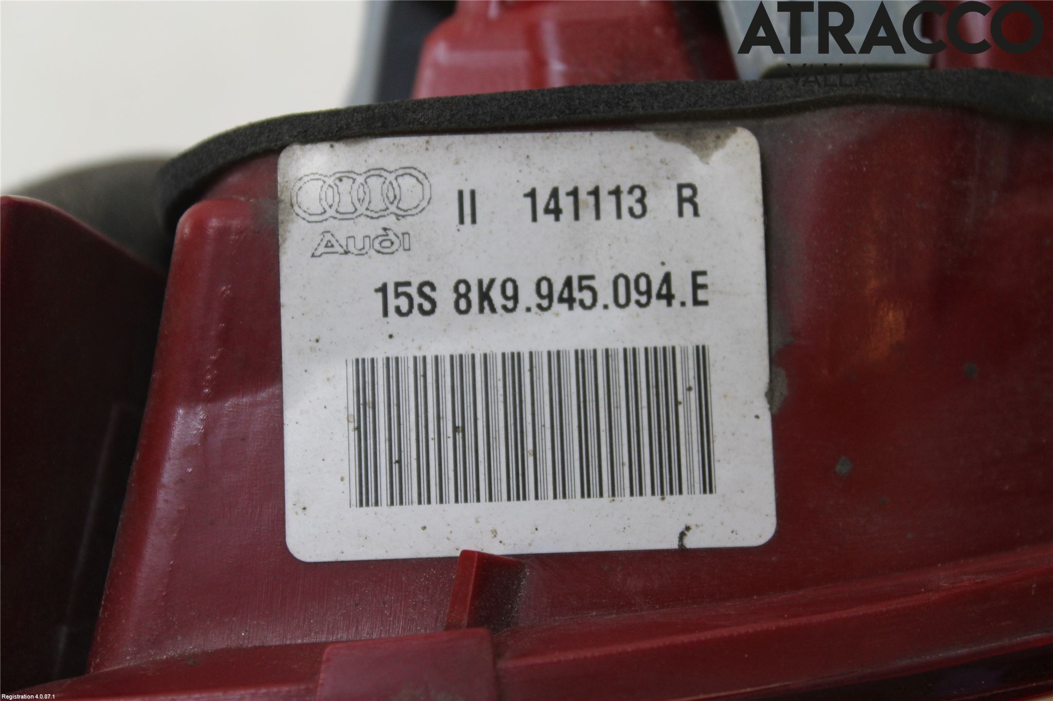 Audi A4 12-15 Bakljus Lucka Hö