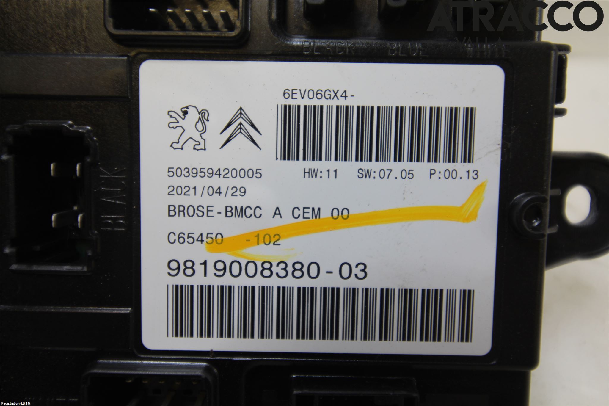 Peugeot 3008 17-24 Styrenhet Baklucka