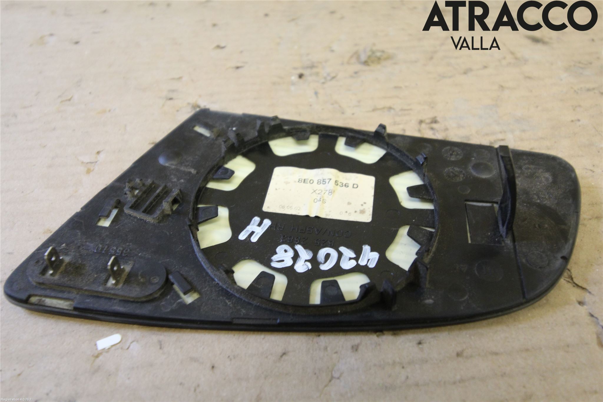 Audi A4/S4 01-05 Spegelglas Hö