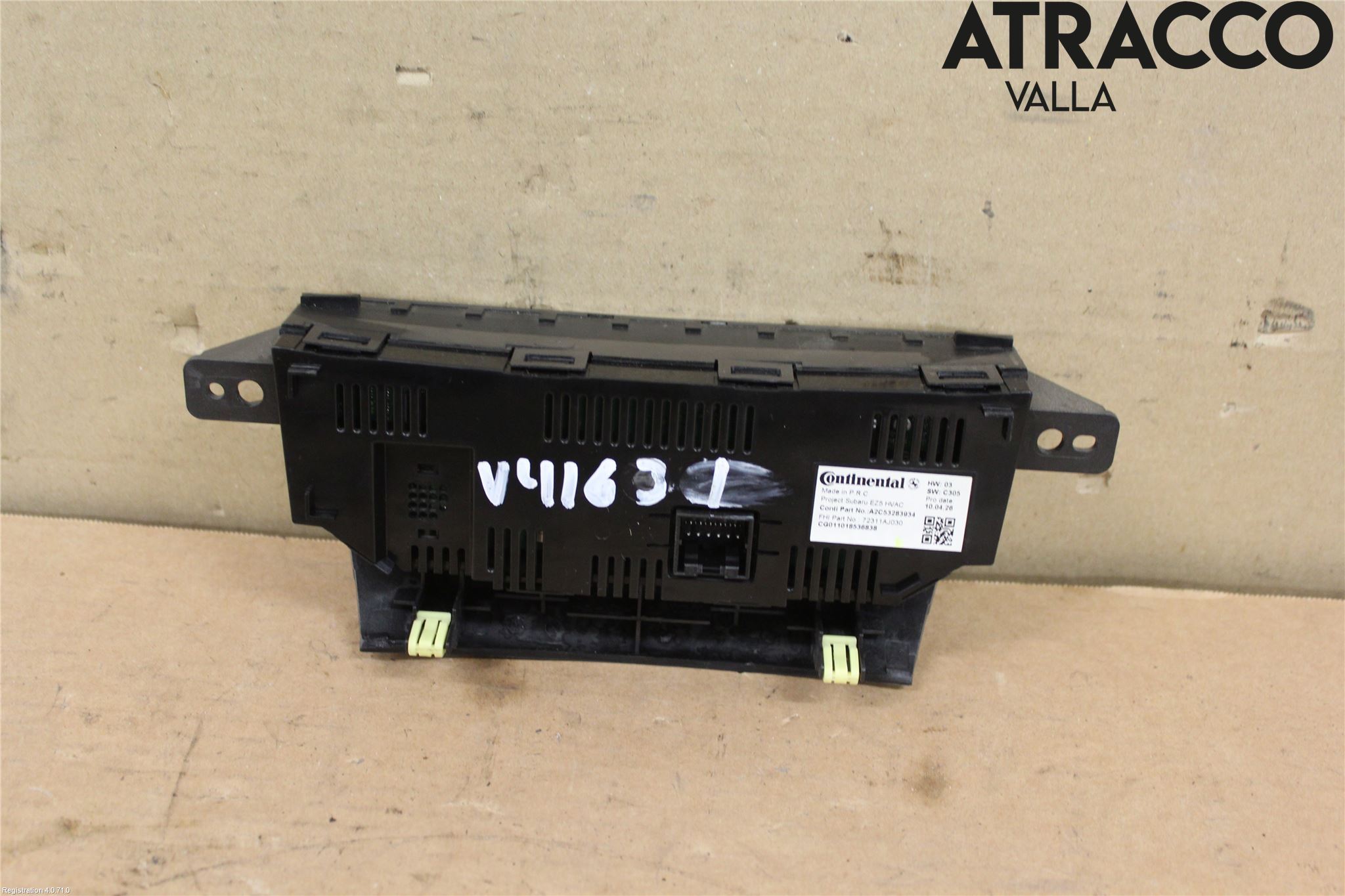 Subaru OUTBACK 10-15 Ac Styrenhet Ac Manöveren