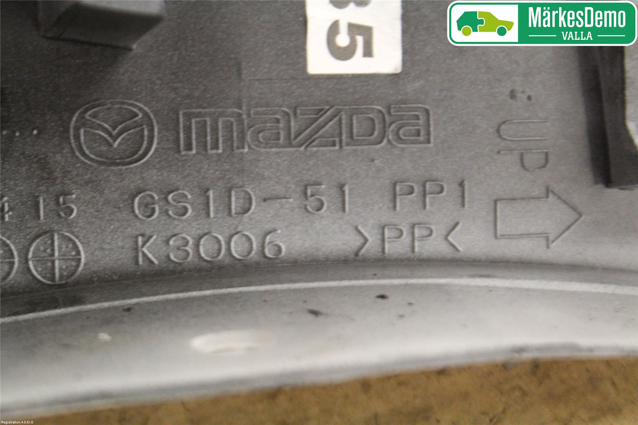 Mazda 6 08-13 Skärm Hörn Utfyllnad Fram