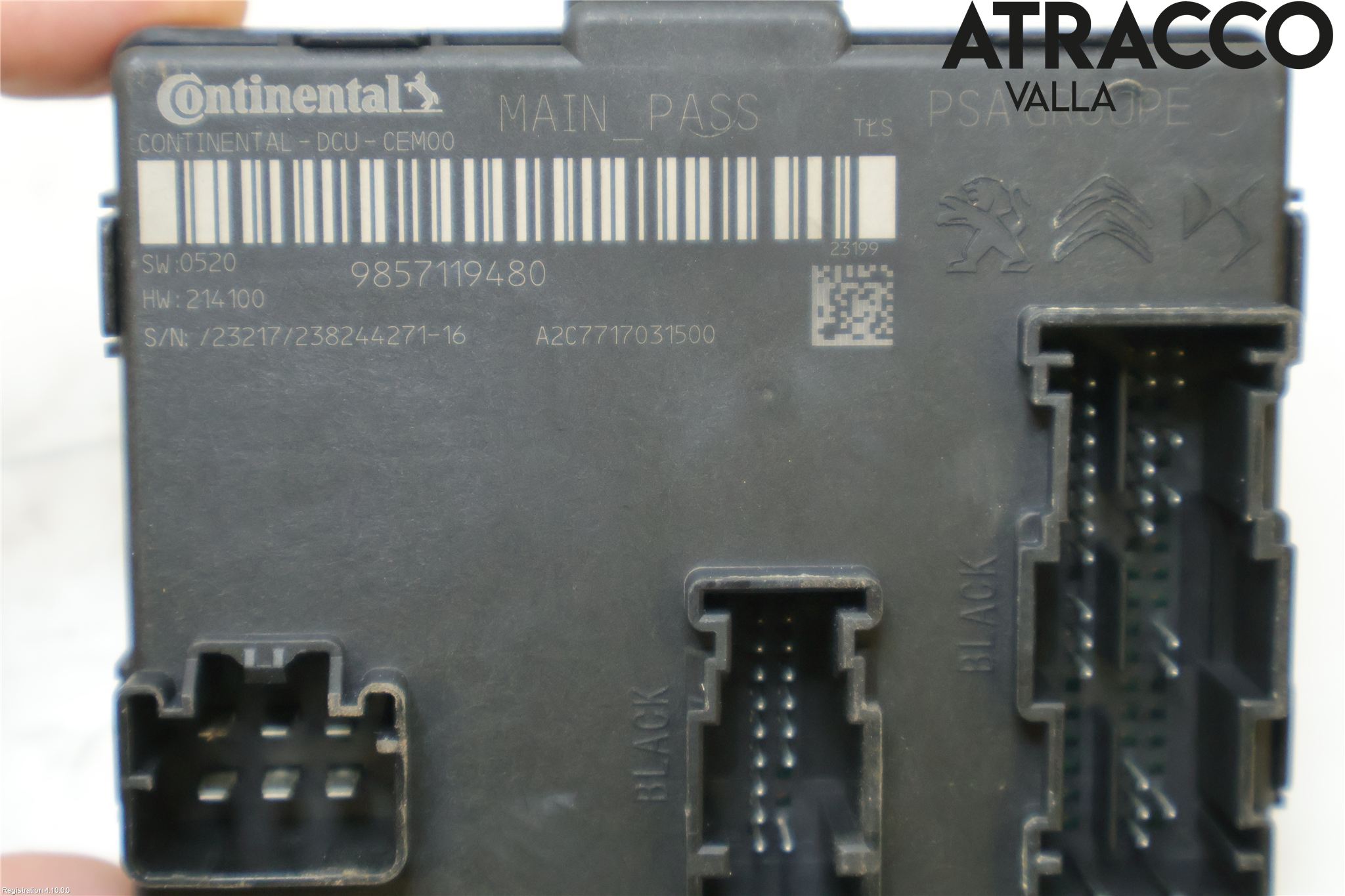 Peugeot 408 22- Styrenhet Dörr