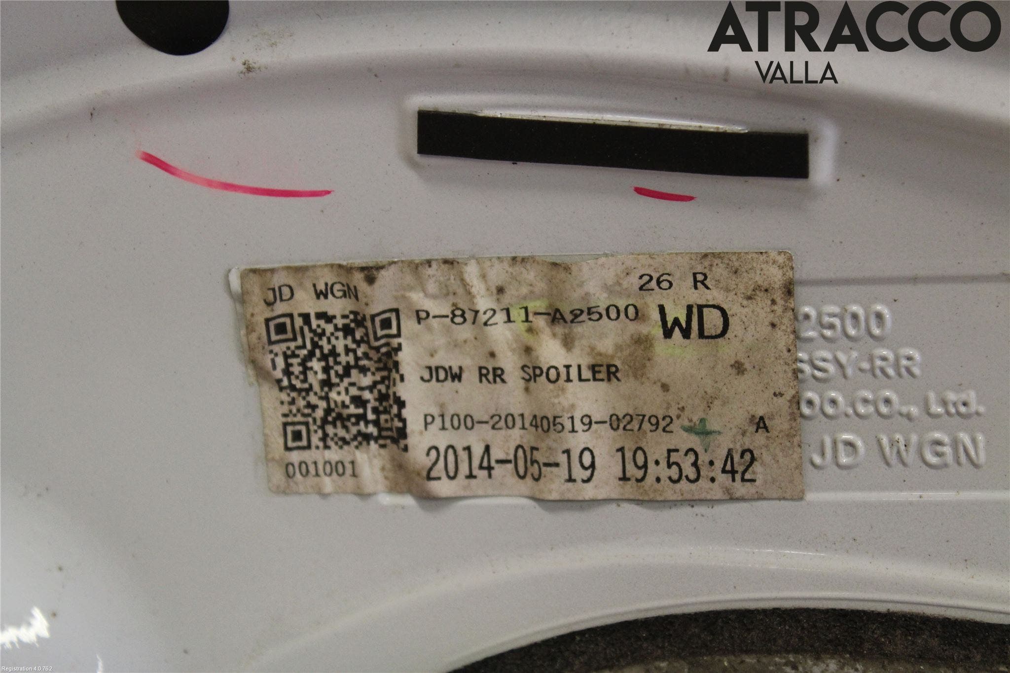 Kia CEED 12-18 Spoiler Baklucka