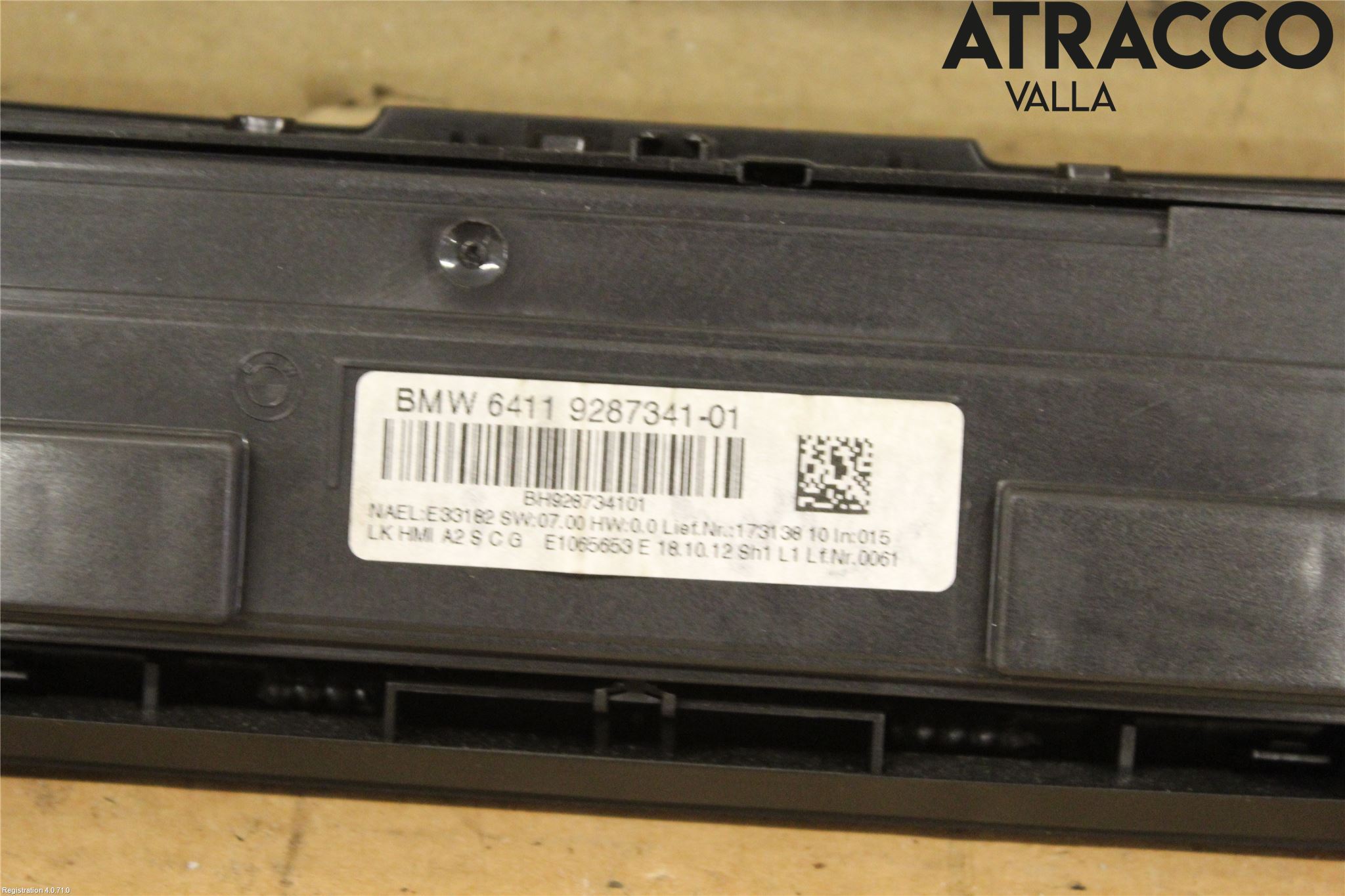 BMW 3 F30/F31/F80 12-19 Ac Styrenhet Ac Manöveren