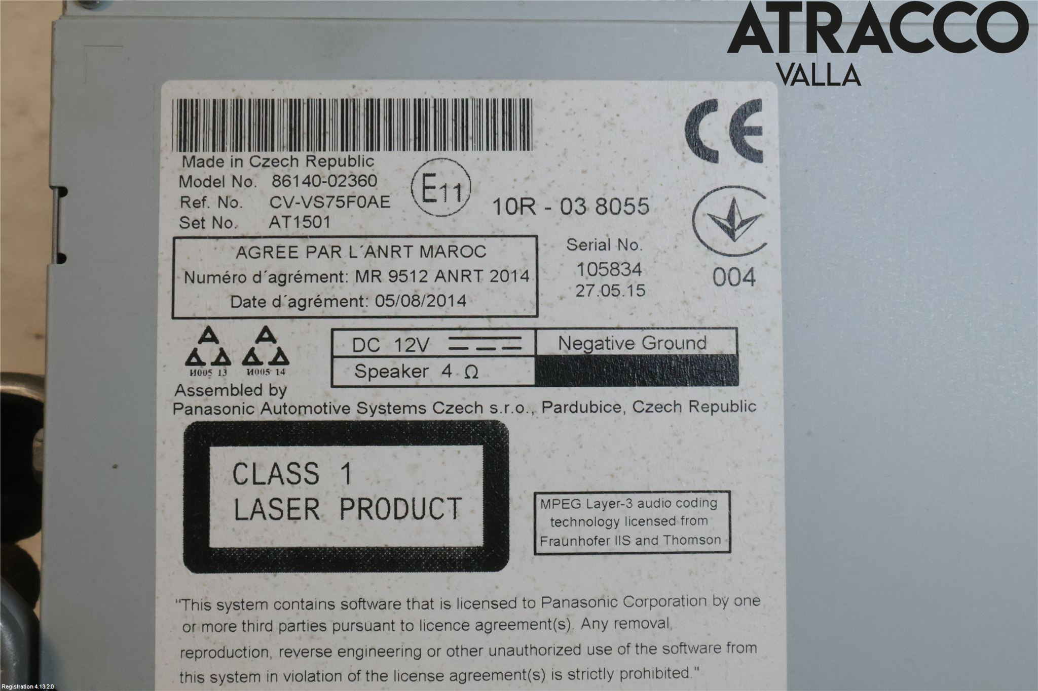 Toyota AURIS 13-19 Cd Radio - Multimediapanel