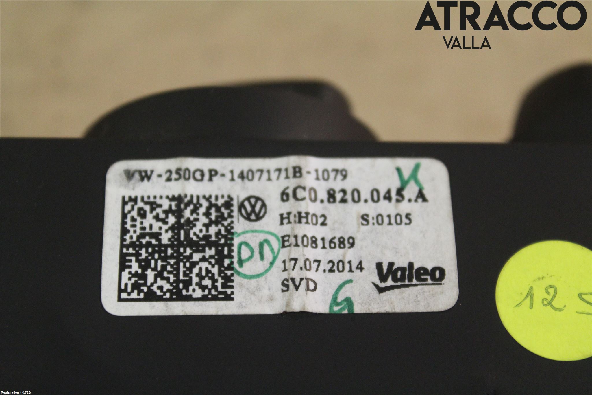 Volkswagen VW POLO 10-17 Värmereglage