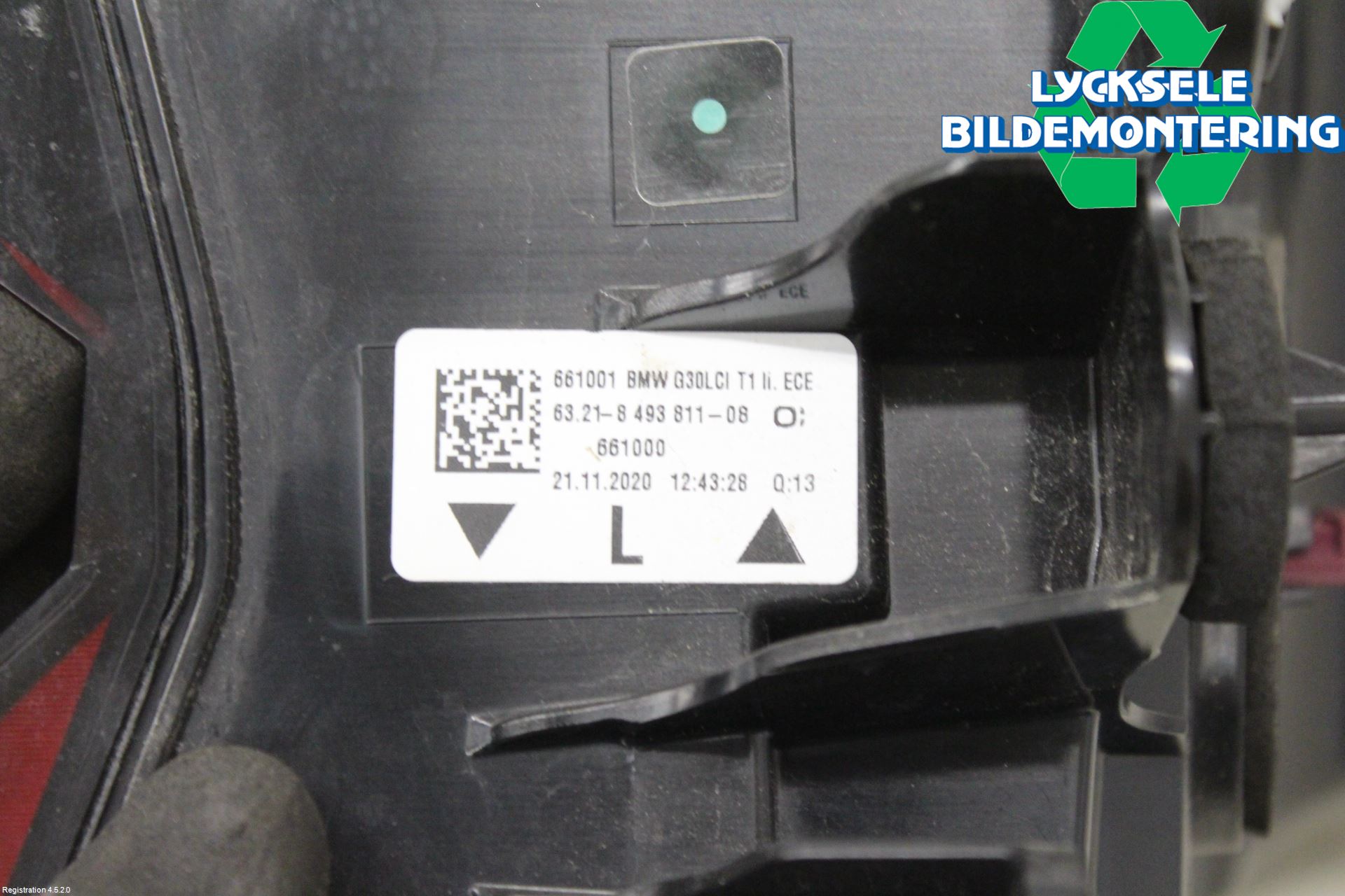 BMW 5 G30/G31/F90 17-23 Bakljus Vänster