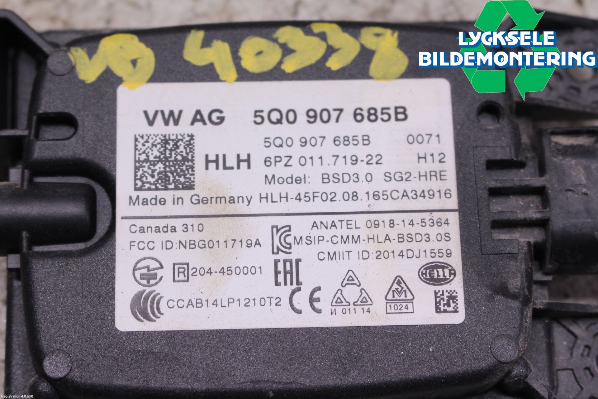 Skoda SUPERB 16-24 Sensor Övrigt