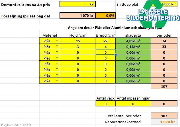 Kia CEED 12-18 Dörr Bak Vänster