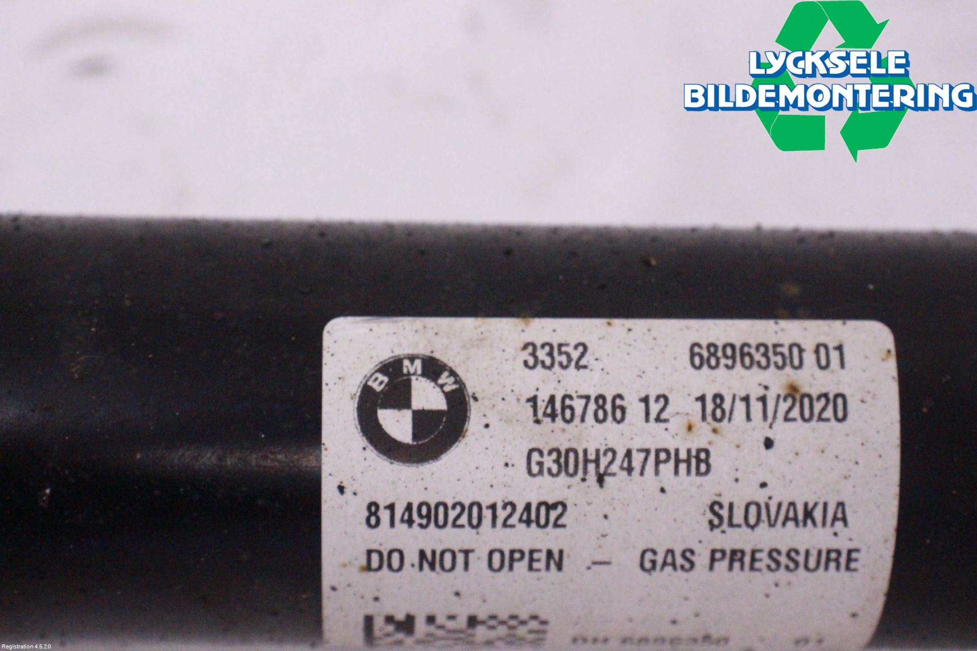BMW 5 G30/G31/F90 17-23 Fjäderben Bak Vänster