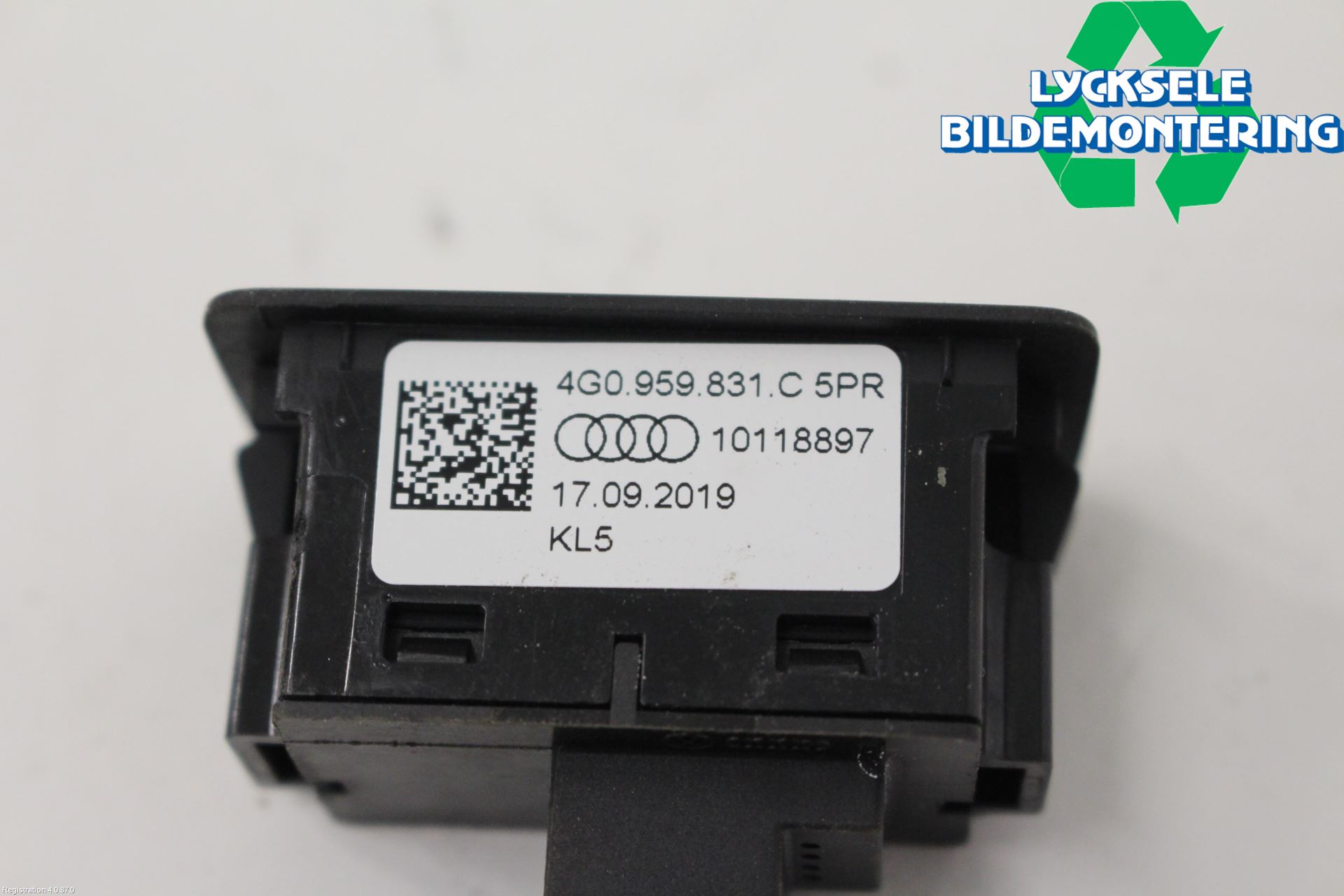 Audi E-TRON, S GE 19- Strömställare Baklucka