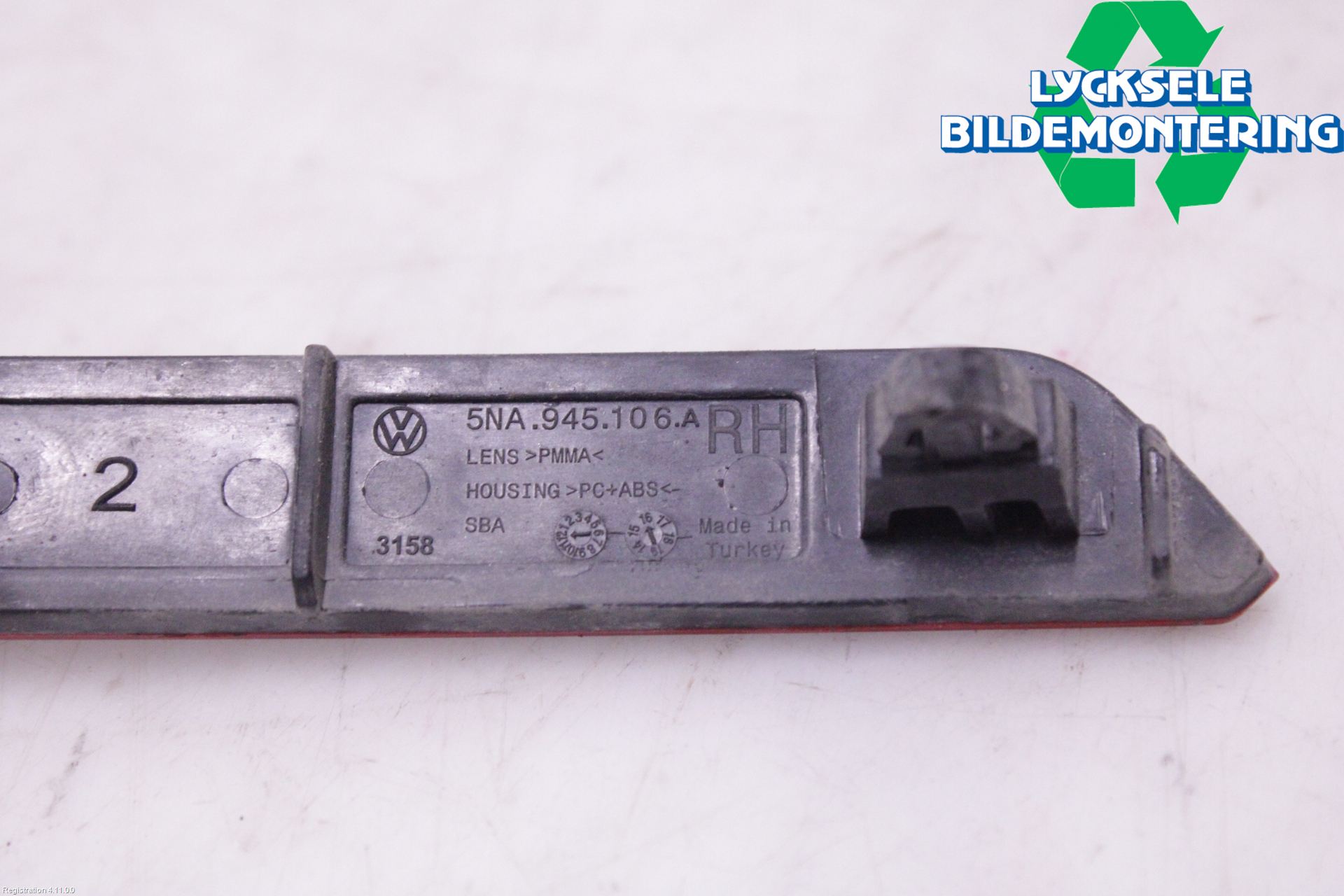 Volkswagen VW TIGUAN 16-24 Dimljus/Reflex Bak