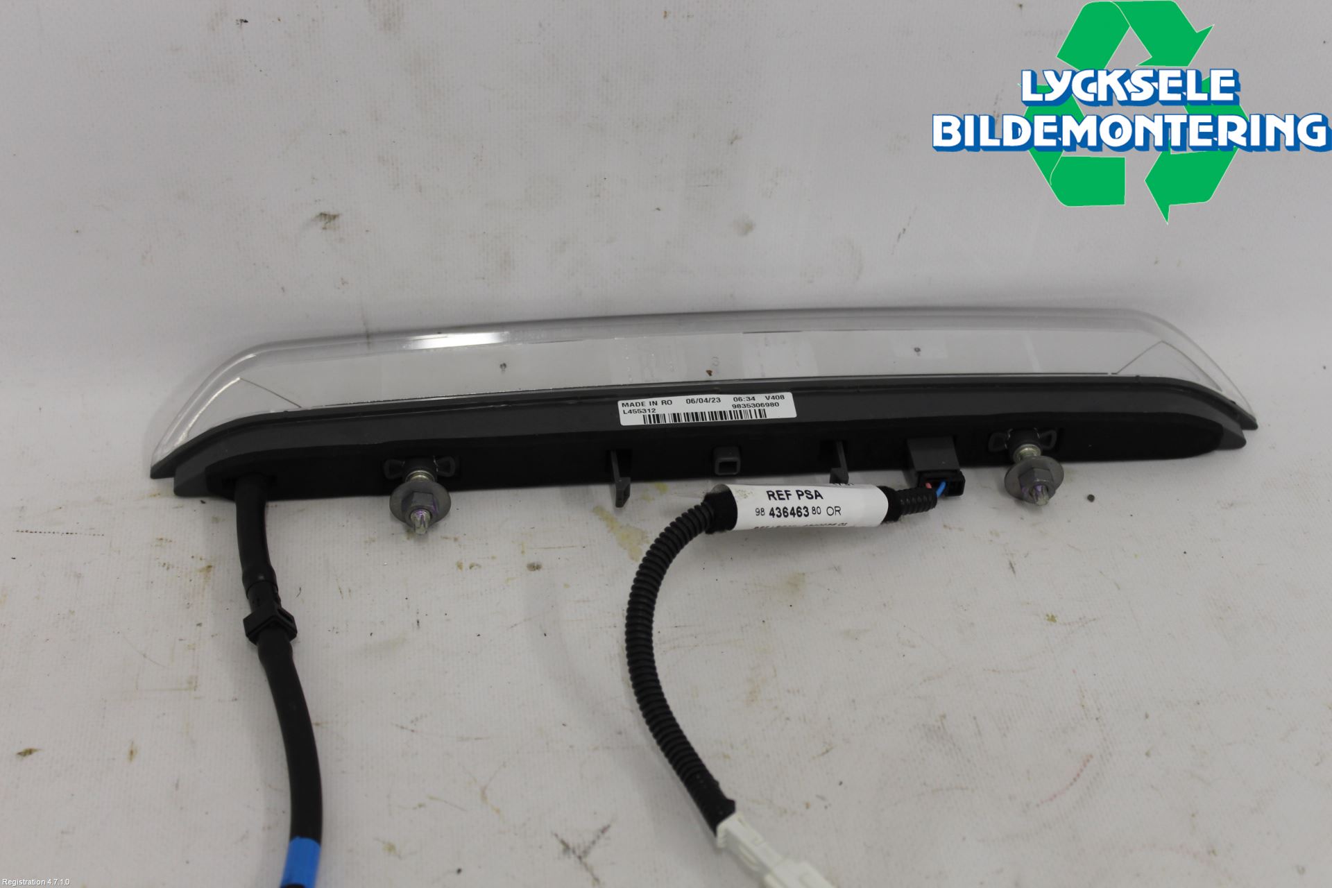 Peugeot 308/E-308 21- Bromsljus Bakruta