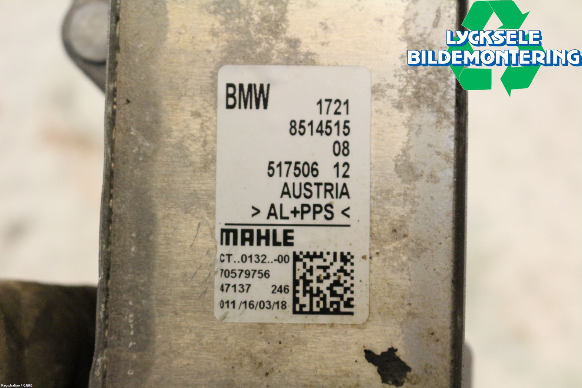 BMW 5 G30/G31/F90 17-23 Oljekylare Automat