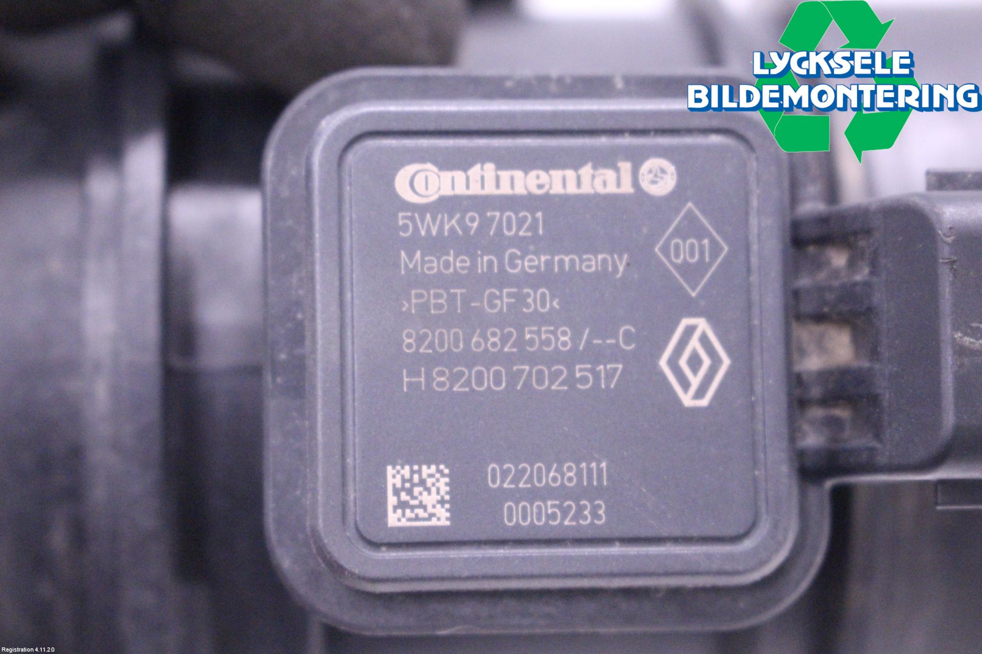 Dacia DUSTER 18-24 Injluftmassamätare