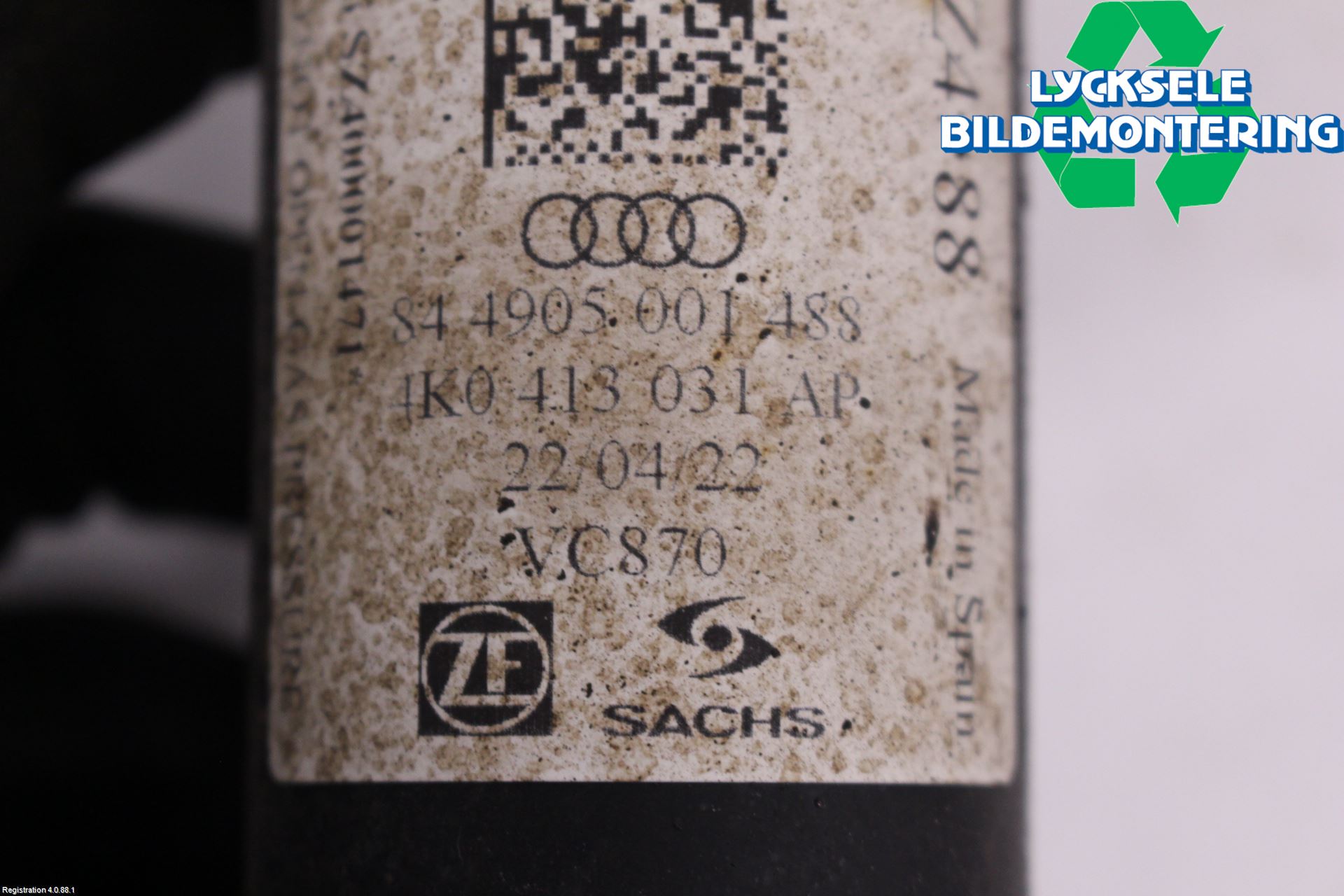 Audi A6 F2/C8 19- Fjäderben Fram Vänster