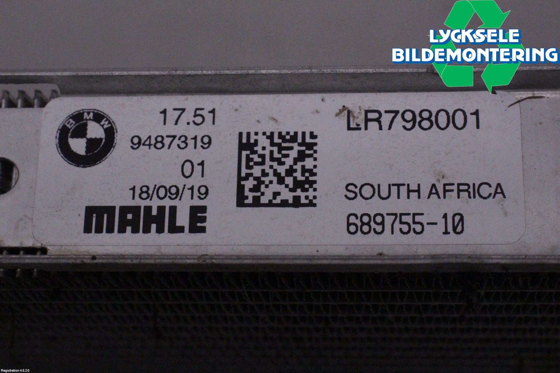 BMW X3 G01 18- Kylare Aut