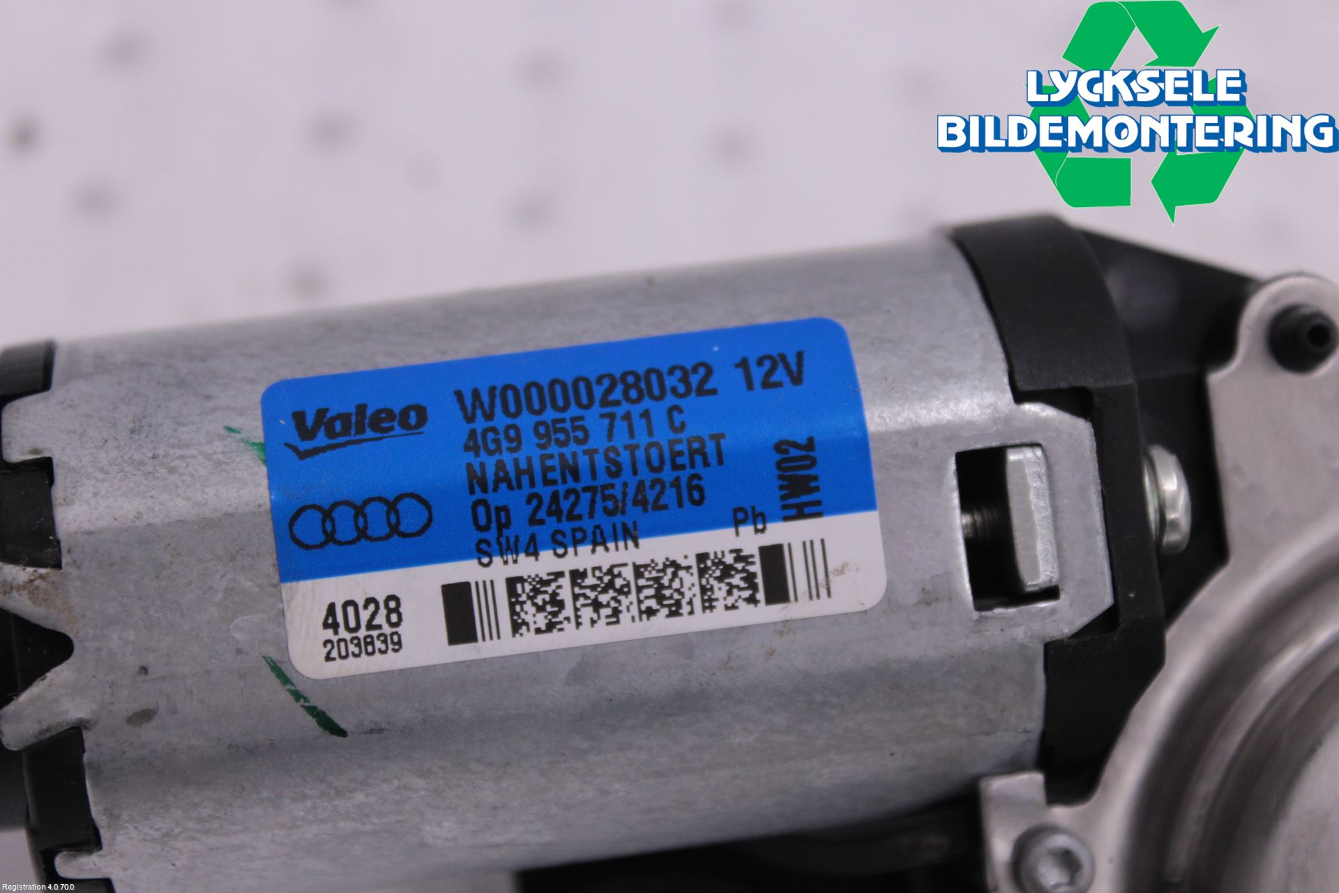 Audi Q3 8U 12-18 Torkarmotor Baklucka