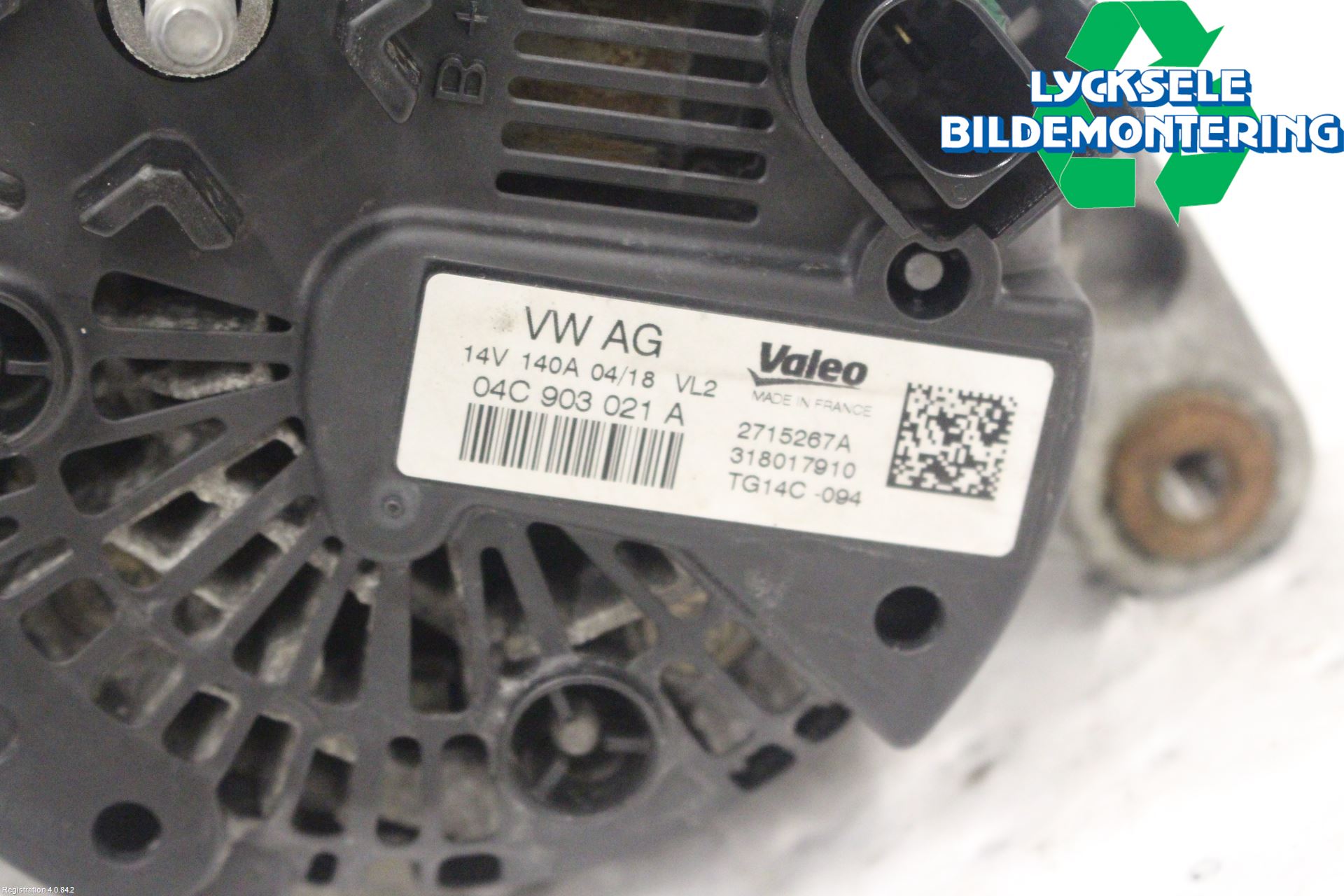 Volkswagen VW GOLF / E-GOLF VII 13-20 Generator