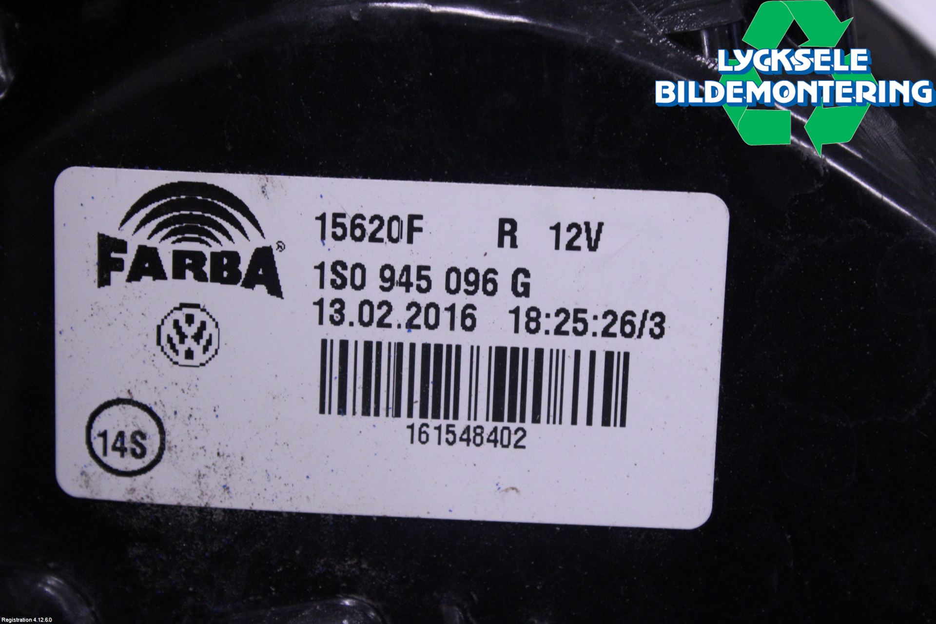 Volkswagen VW UP! / E-UP! Bakljus Höger