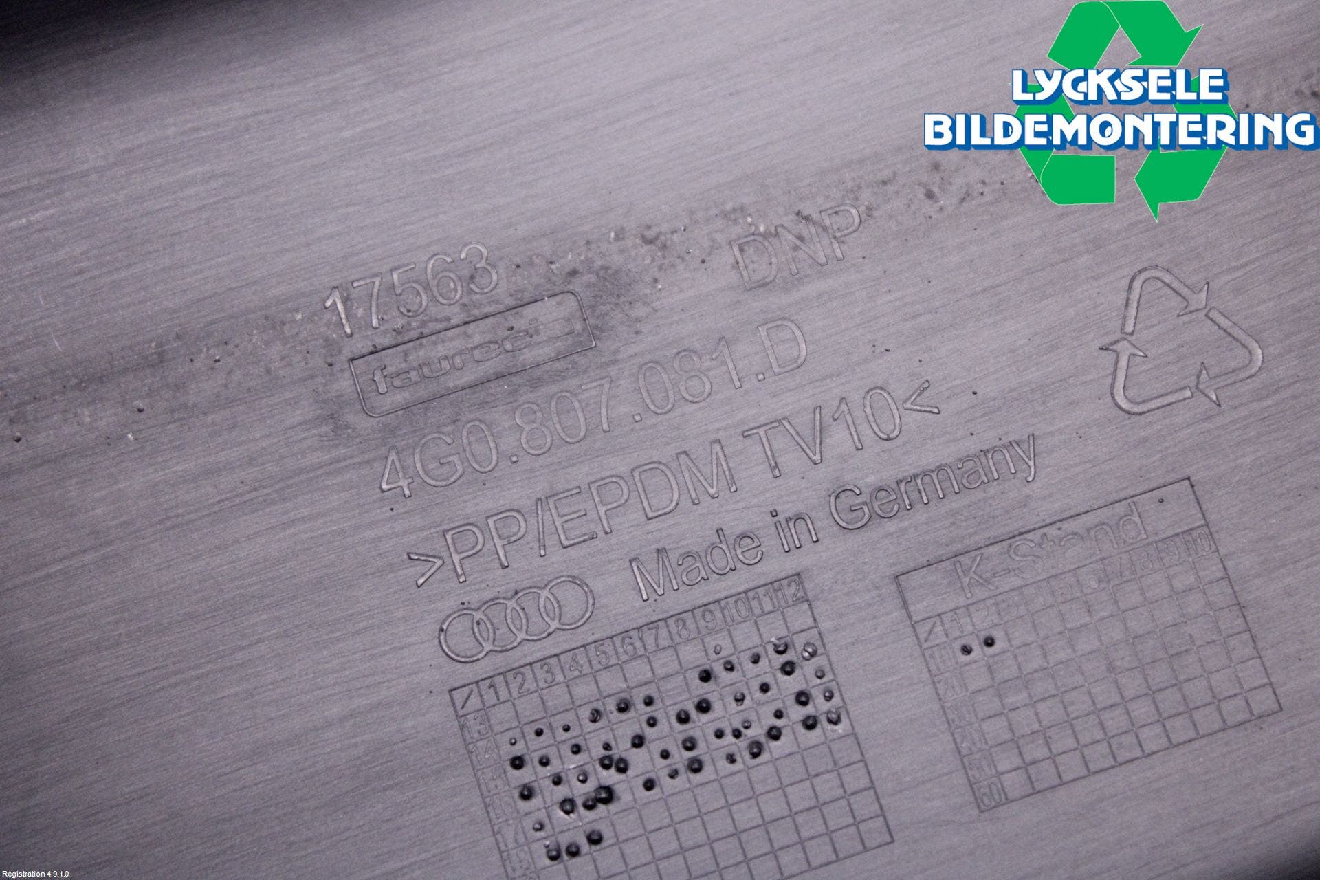 Audi A6 ALLROAD 12-18 Täckplast Front