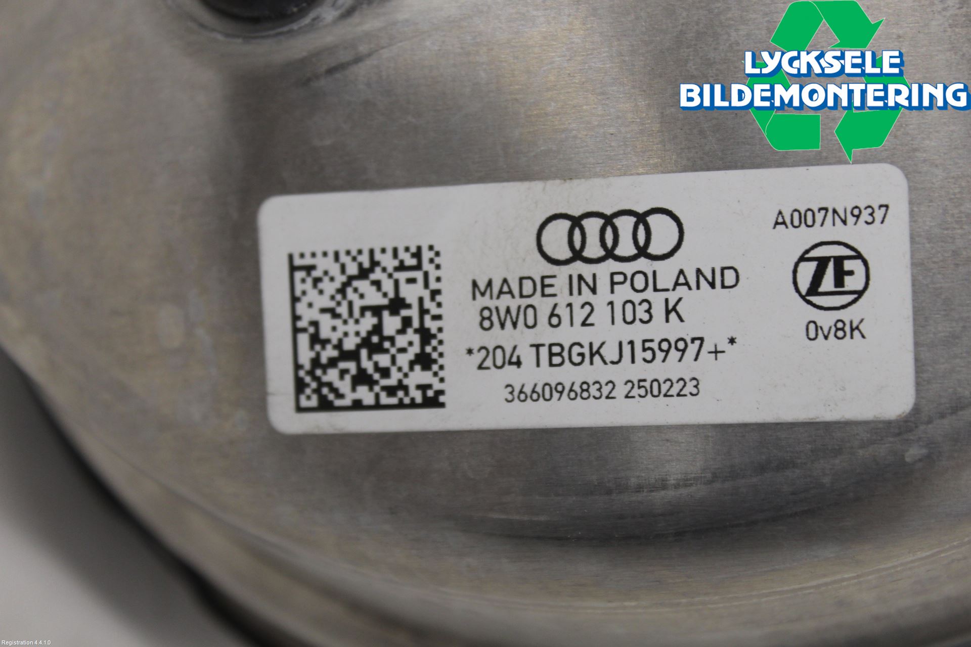 Audi A4/S4 B9 20- Bromsservo