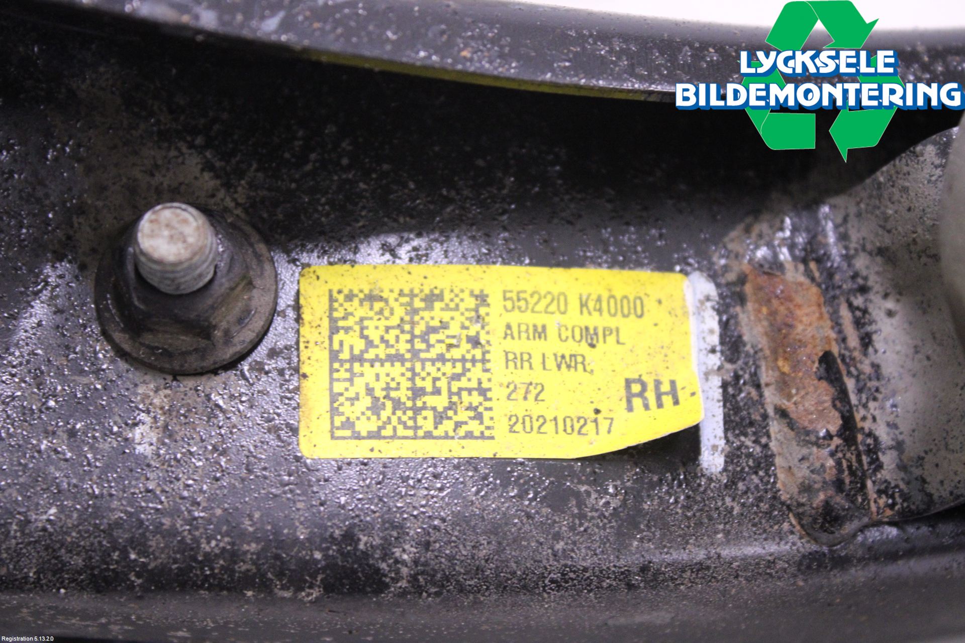Hyundai KONA/ELECTRIC OS 18-23 Bärarm Bak Höger