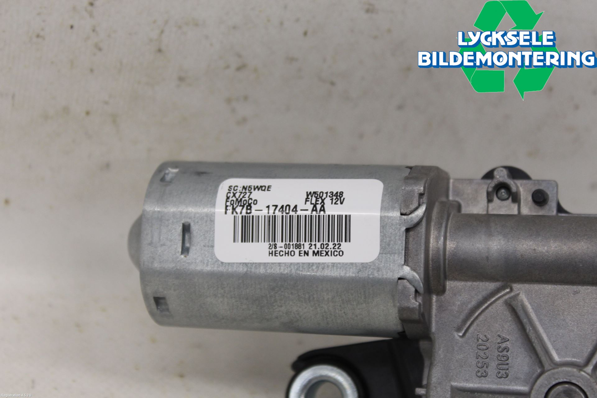 Ford MUSTANG Mach-E 21- Torkarmotor Baklucka