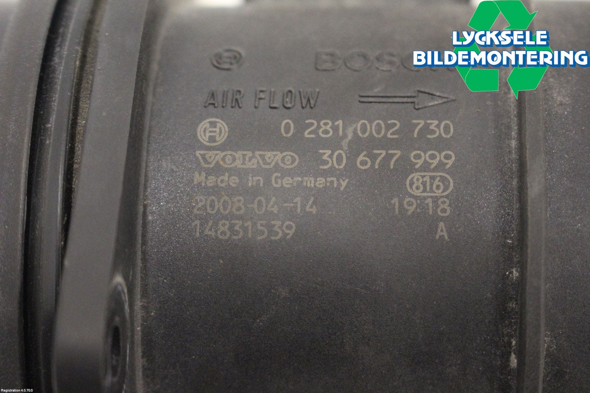 Volvo V70 08-13 Injluftmassamätare