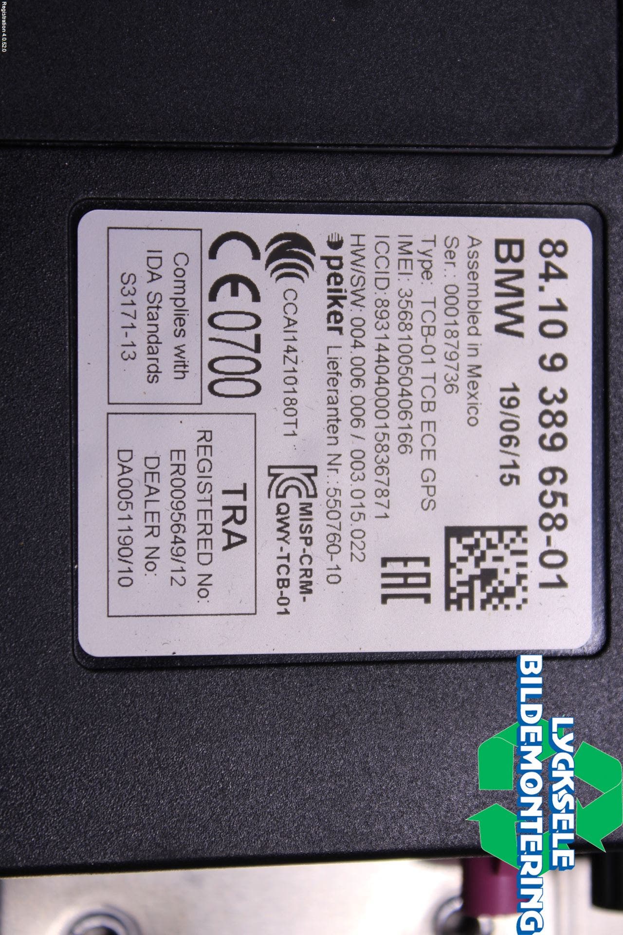 BMW 1 F20/F21 11-19 Styrenhet Övrigt