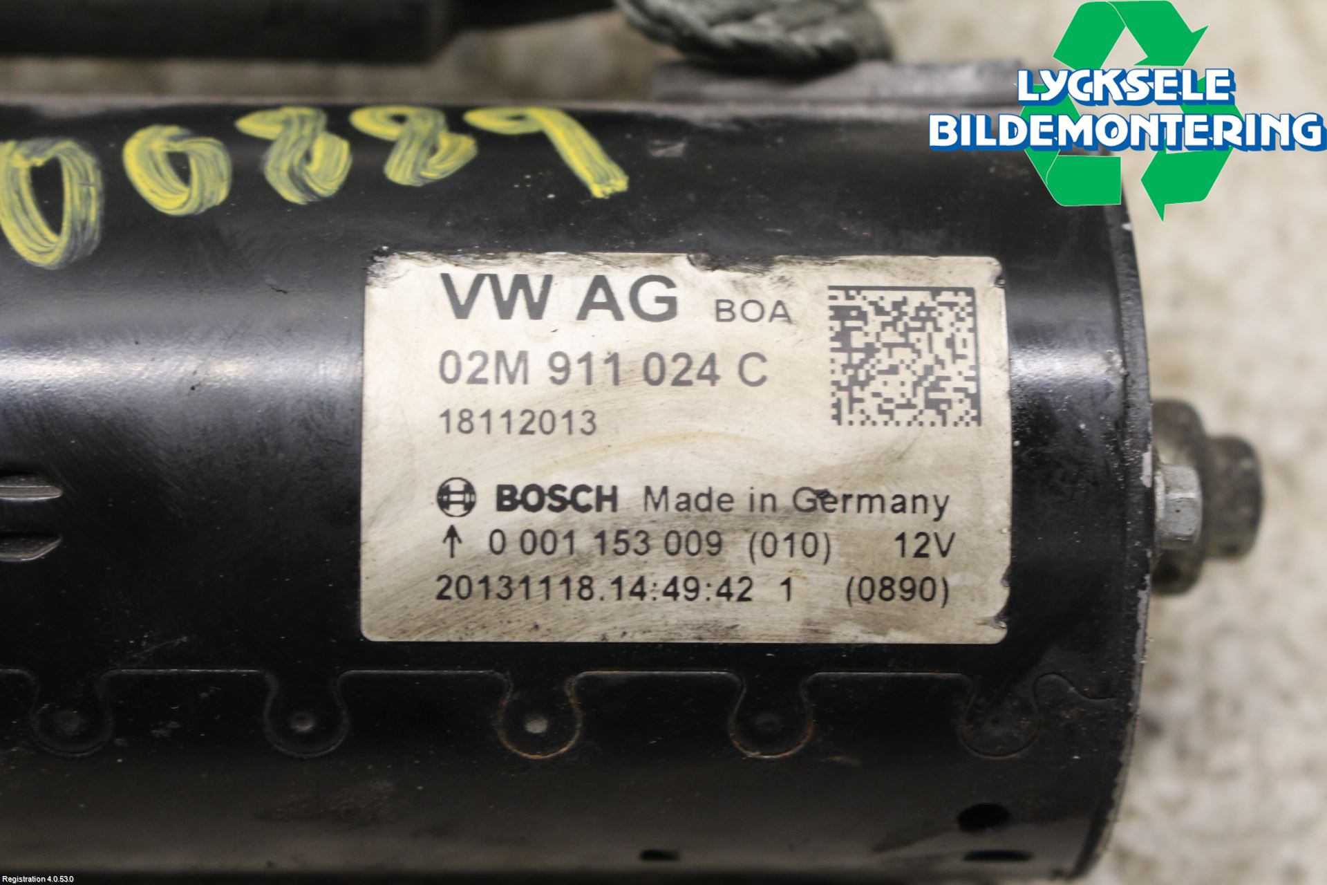 Volkswagen VW PASSAT 11-14 Startmotor Diesel