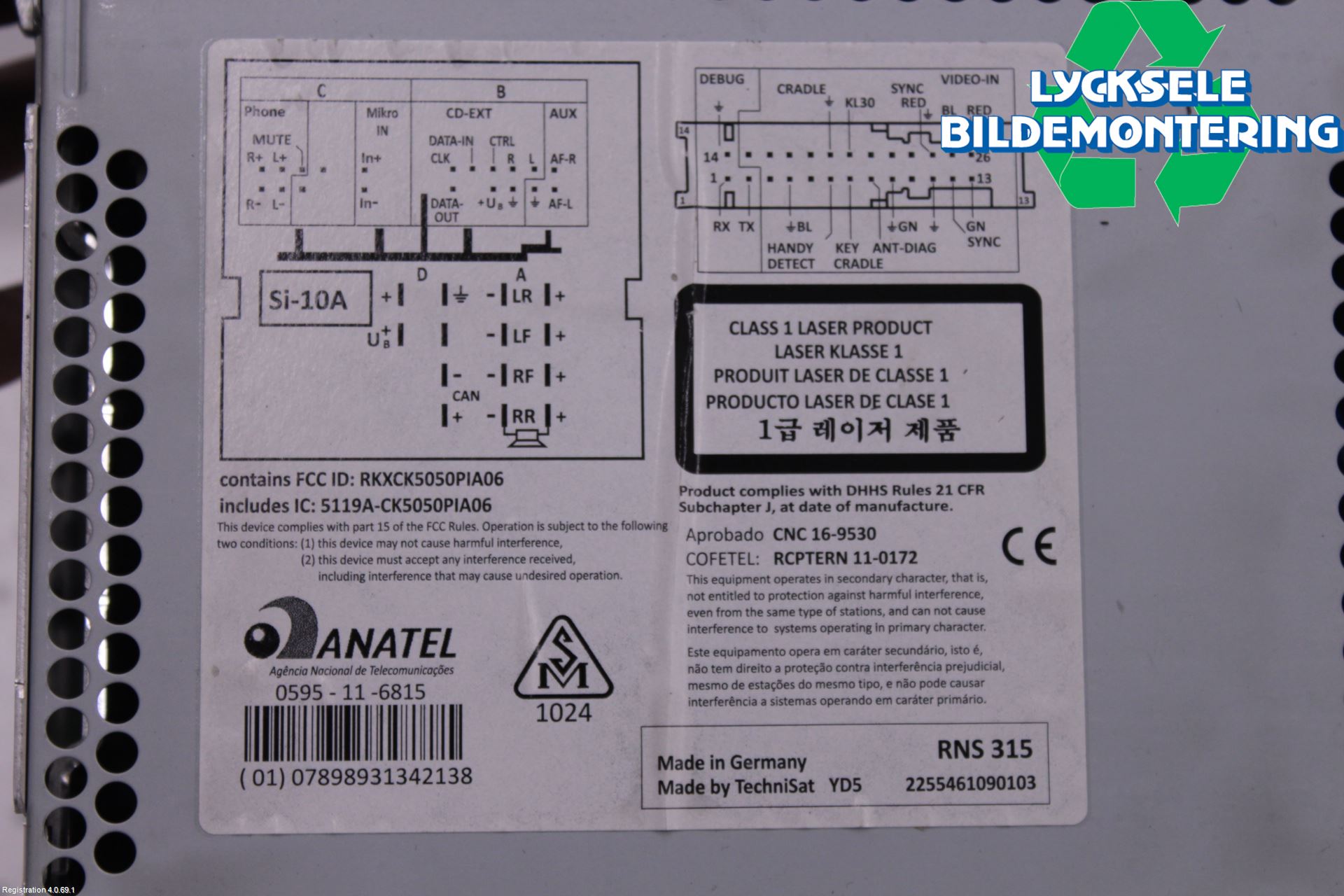 Volkswagen VW PASSAT 11-14 Cd Radio - Multimediapanel