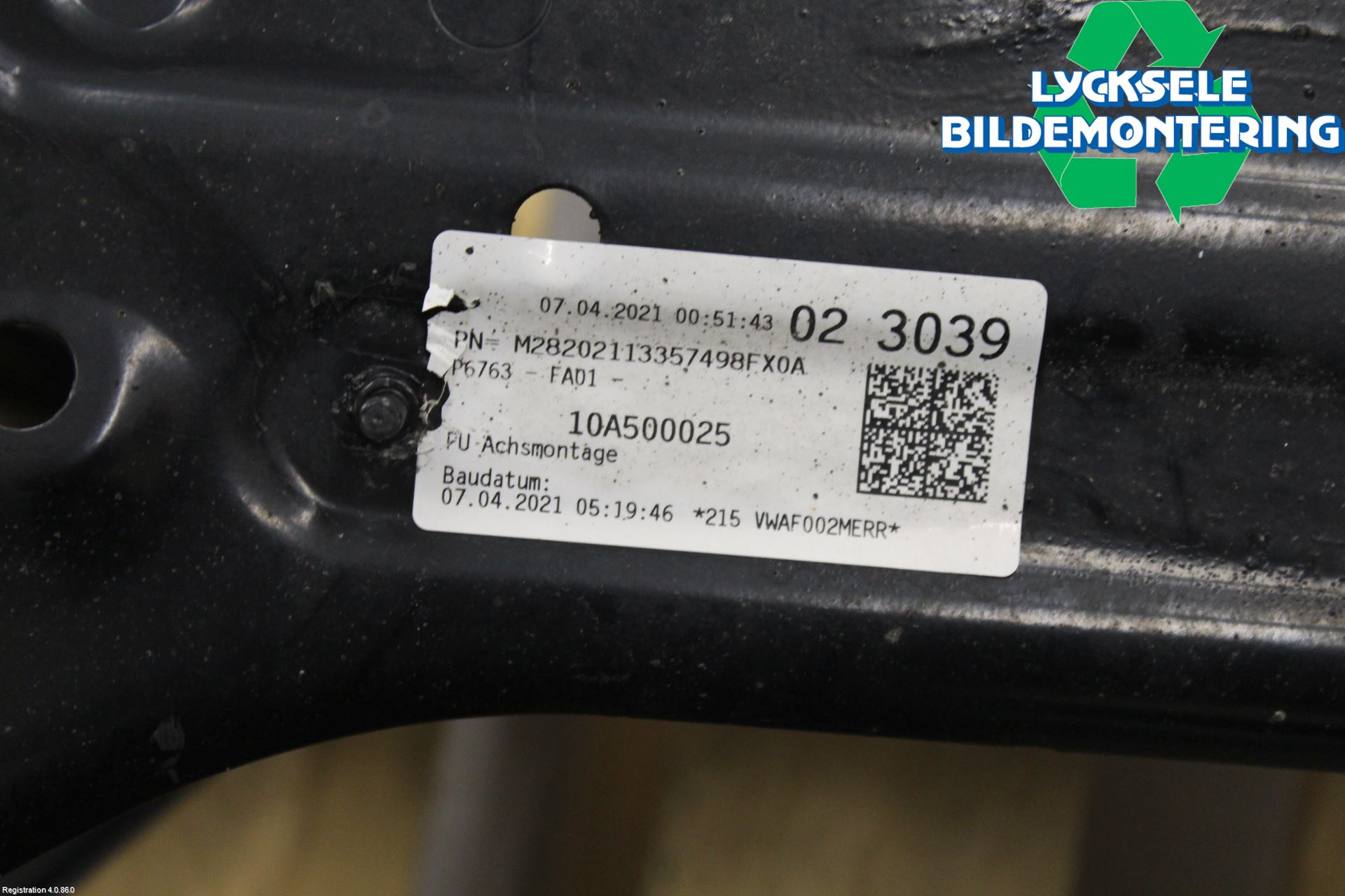 Volkswagen VW ID.3 21- Bakaxelbalk