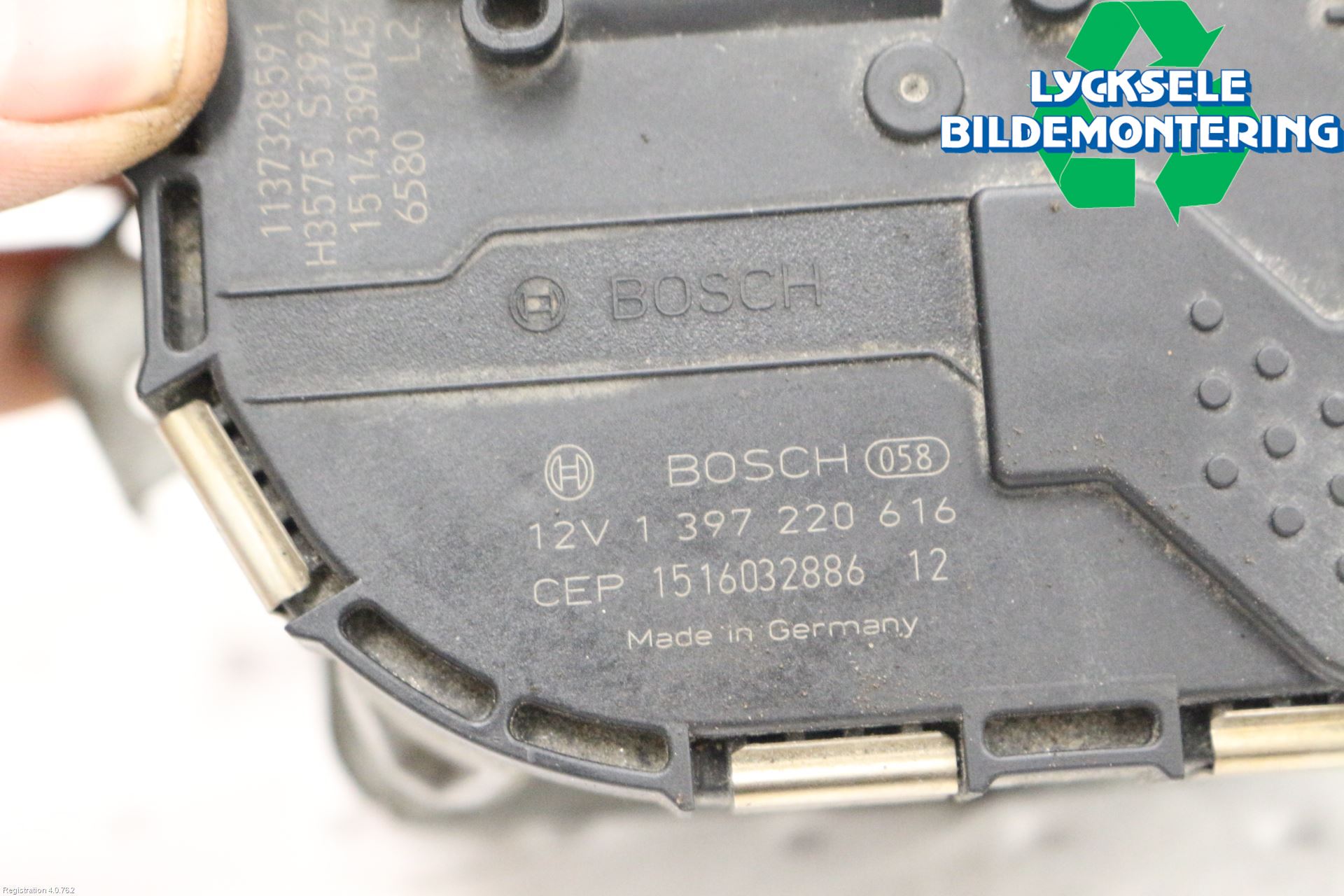 Audi A6/S6 4G 11-18 Torkarmotor Vindruta