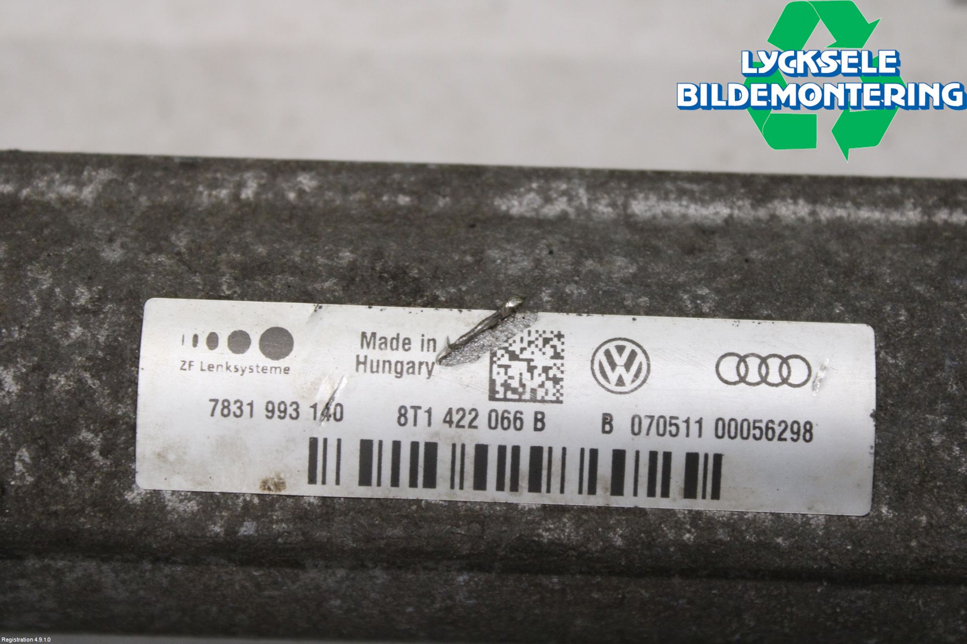 Audi A5 07-16 Styrväxel Servo -Snäcka