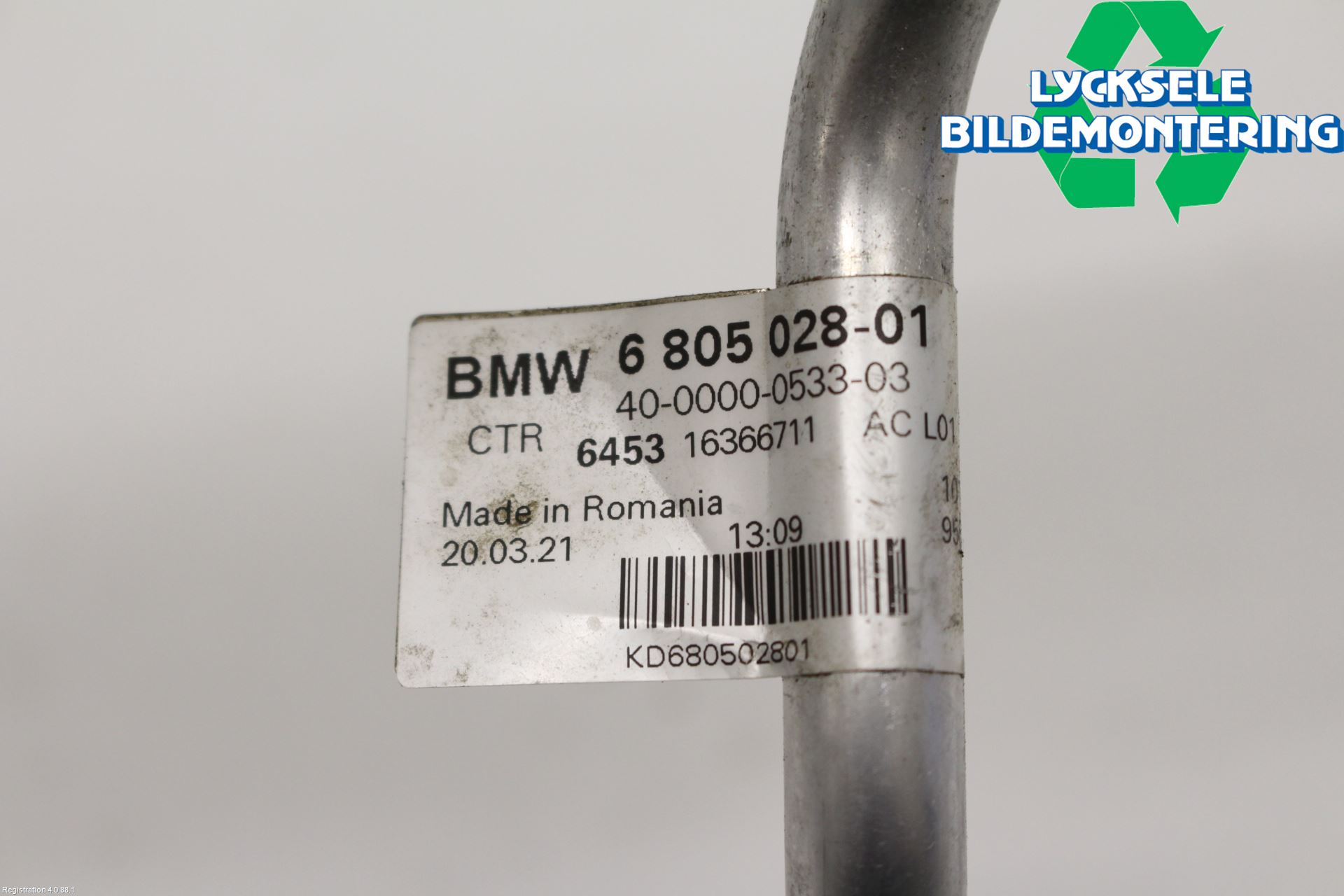BMW 3 G20/G21/G80/G81 19- Ac Slang-Rör
