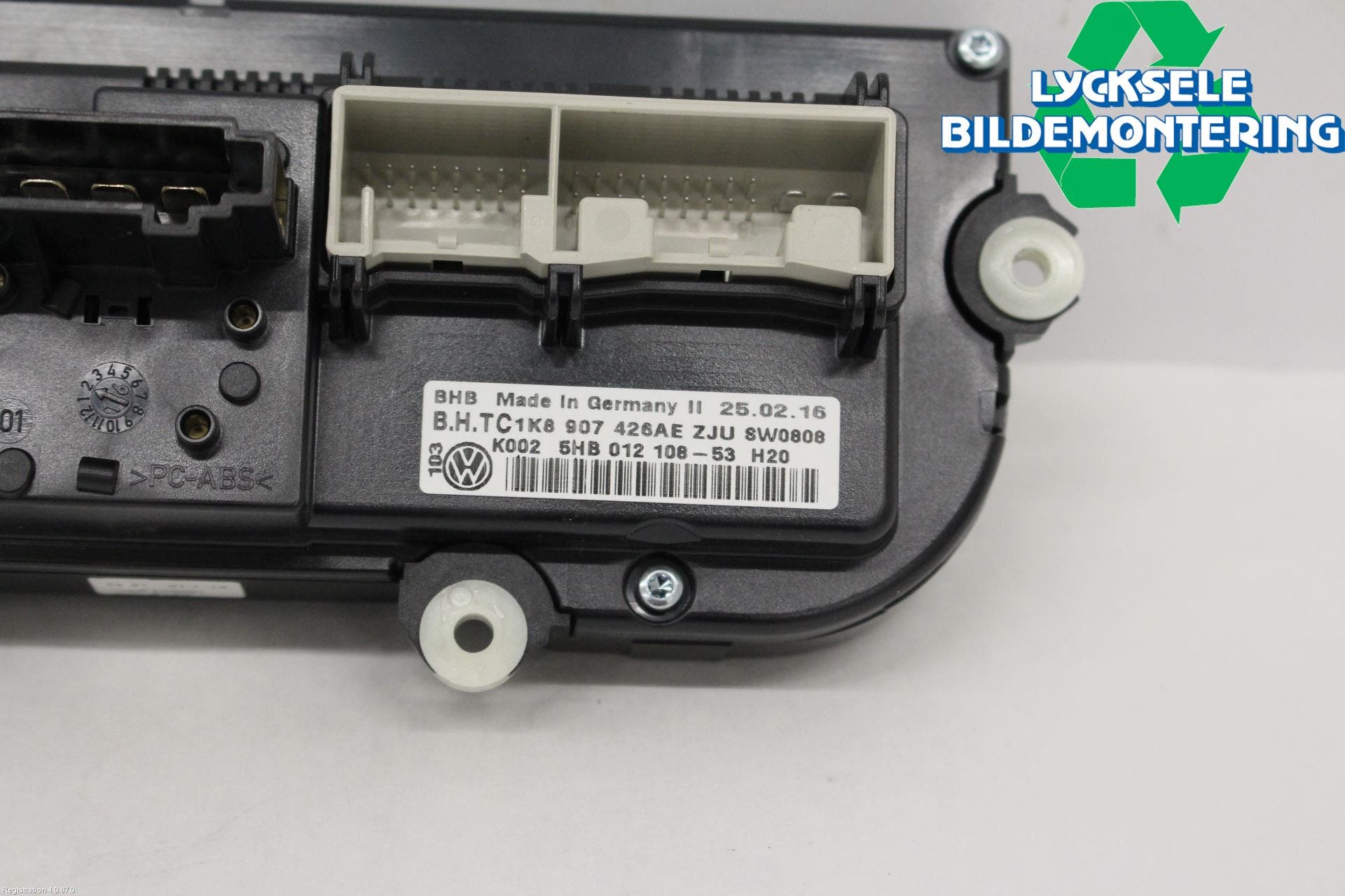 Volkswagen VW CADDY 16-20 Ac Styrenhet Ac Manöveren