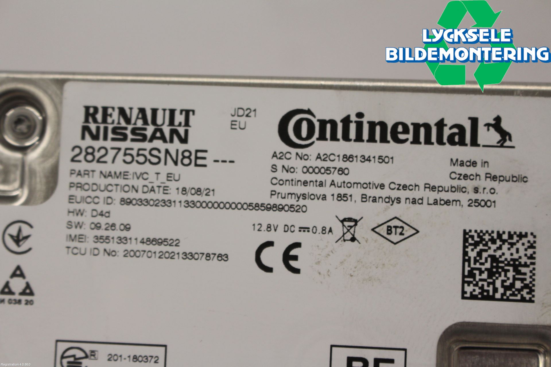 Nissan LEAF 18- Styrenhet Övrigt